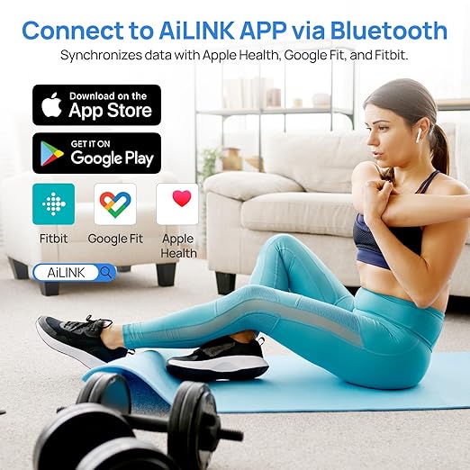 Scale for Body Weight, Smart Digital Bathroom Scale, 18 Body Composition Metrics Monitored, BMI, Muscle, Body Fat, LED HD Display Bluetooth Unit, 400 lbs, Battery Included, Blue
