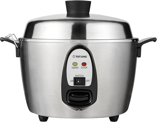 Tatung – TAC-06KN(UL) – 6 Cup Multi-Functional Stainless Steel Rice Cooker – Silver