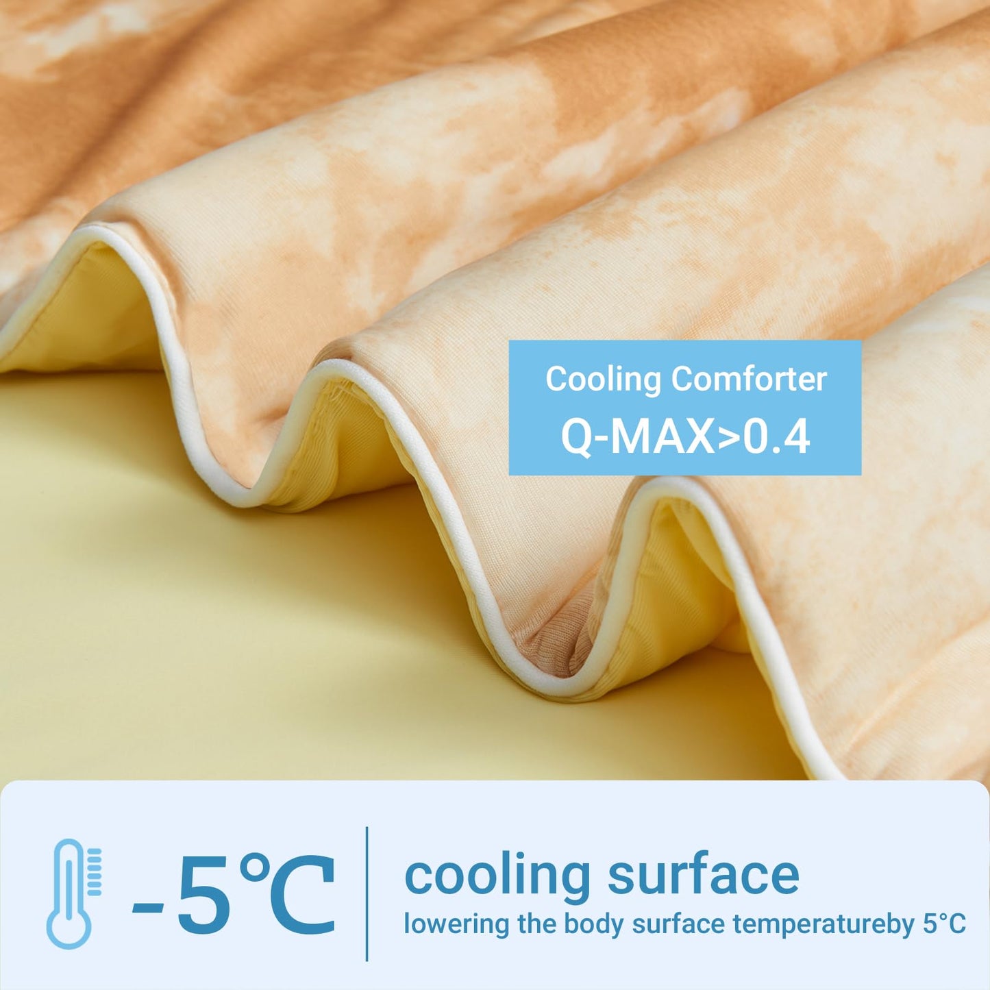 Cushious Cooling Comforter Twin Size, Summer Cooling Blankets for Hot Sleepers and Night Sweats, Lightweight Breathable Cooling Comforter Bedding for Sofa, Bed, Camping, Office
