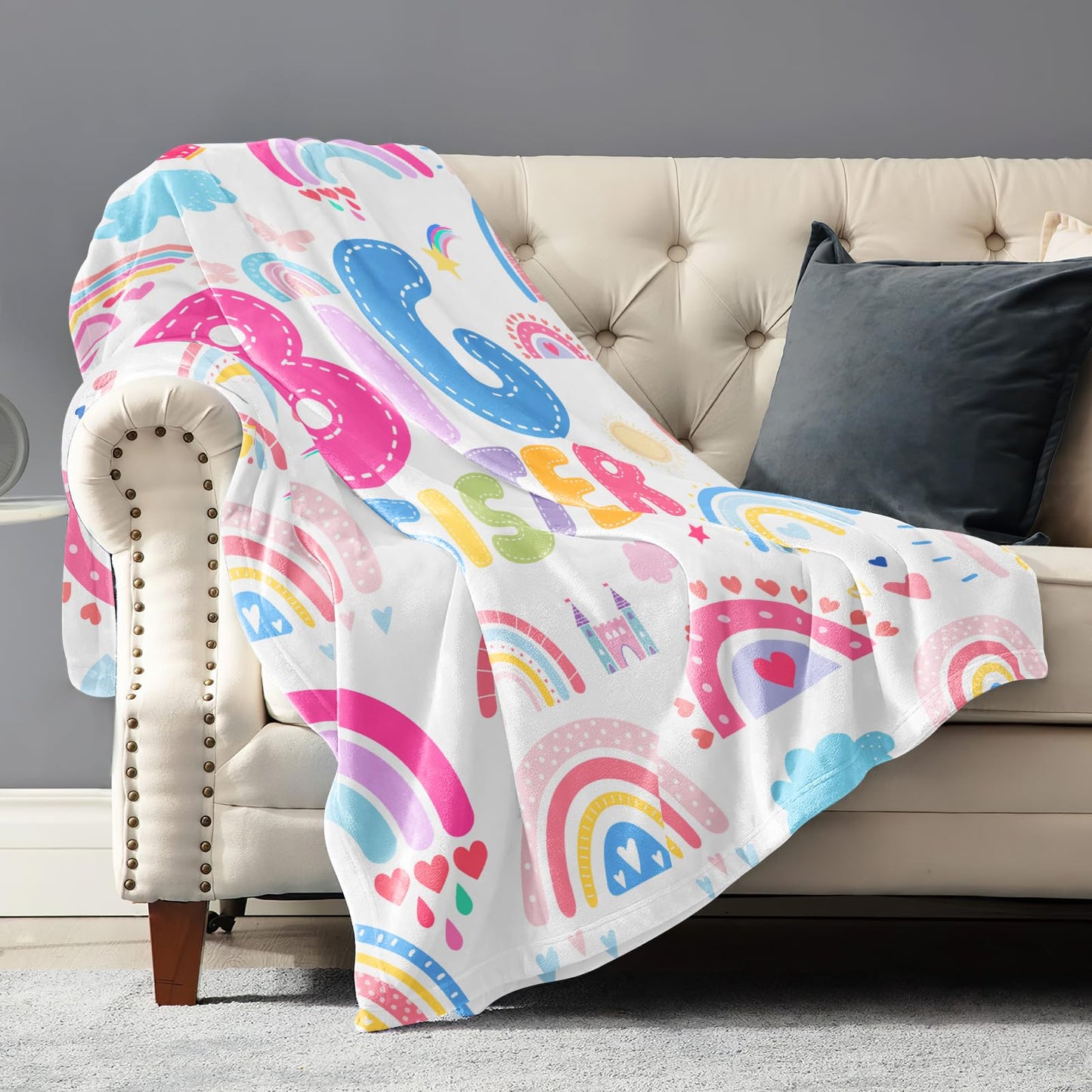 Winkwarm Big Sister Gift - Ultra Soft Flannel Throw Blanket, 50" x 60"