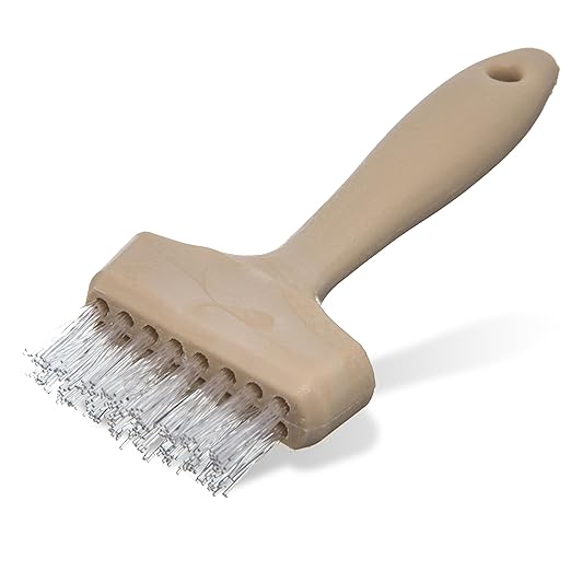 Carlisle FoodService Products 4011400 Wide Waffle Iron Brush, 3", Teflon