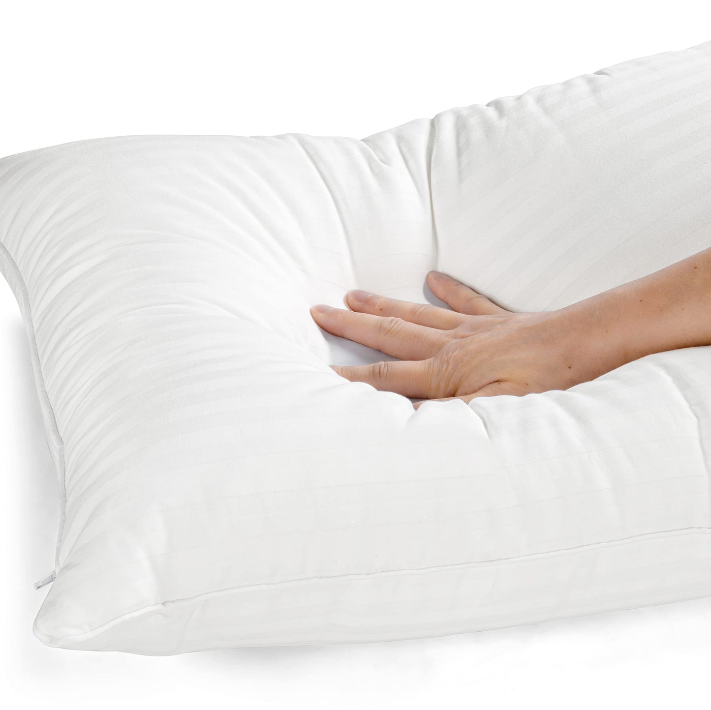 EverSnug Adjustable Pillows for Sleeping, Cooling Support, Set of 2 (Standard, Down Alternative)