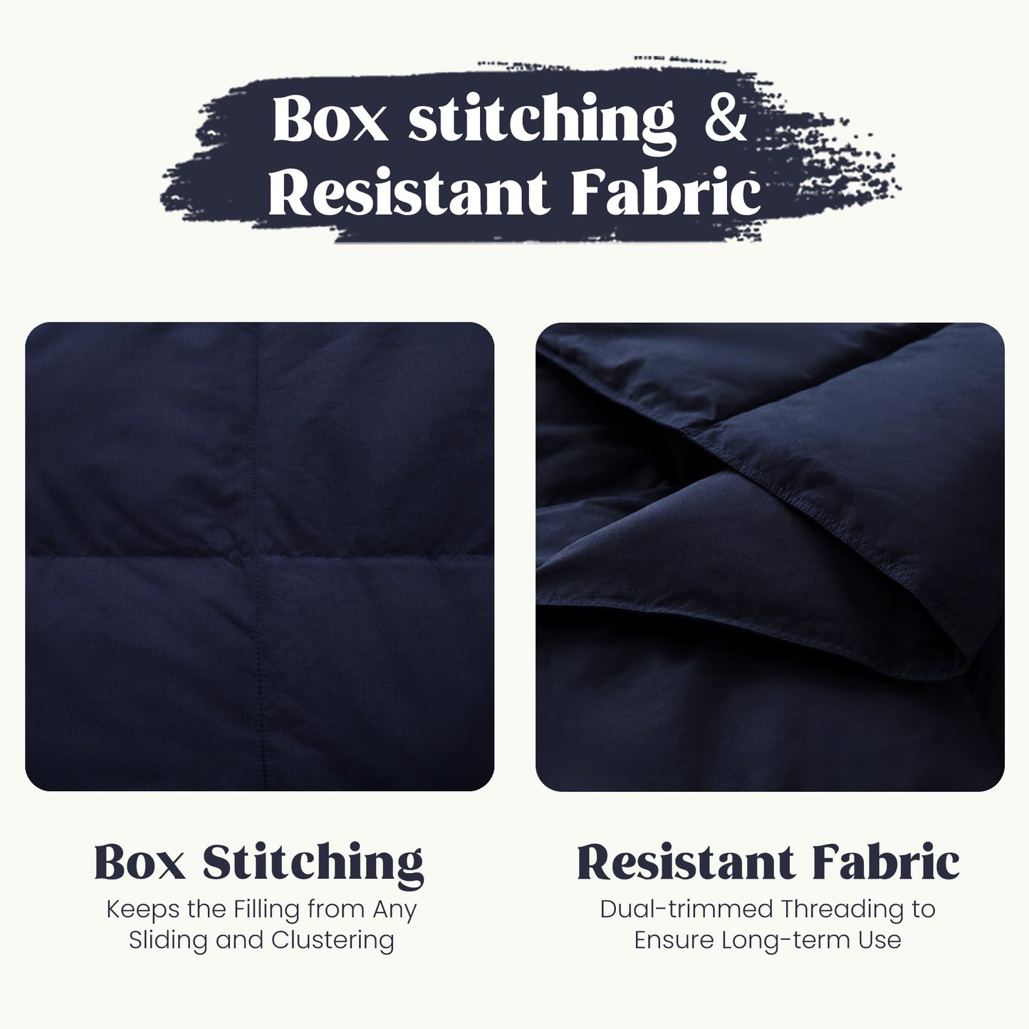 puredown® Soft Feather Down Throw Blanket Lightweight Packable Couch Throw for Indoor and Outdoor Use, 50"X70", Navy