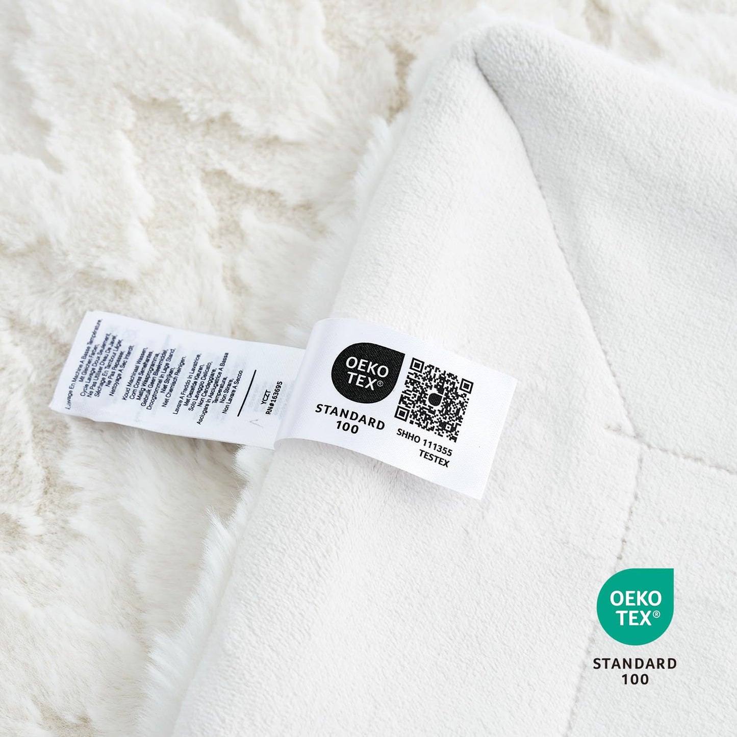 Cozy Bliss Faux Fur Throw Blanket for Couch - Ultra Soft Fuzzy Cozy Throw Gift Blankets for Women,Cream White Boho Blanket for Sofa Bedroom Living Room.50 * 60 Inches