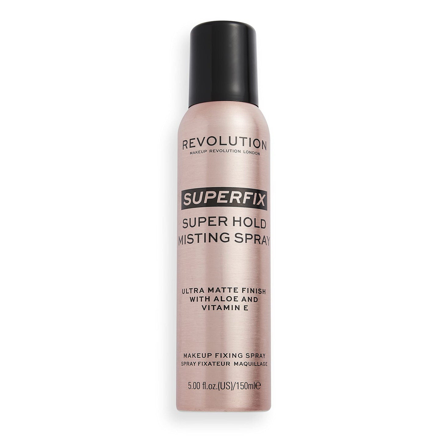 Revolution, Superfix Misting Makeup Setting Spray, Ultra-Matte & Shine-Free Finish, Long-Lasting & Lightweight Mist, Infused with Vitamin E, 5 fl oz
