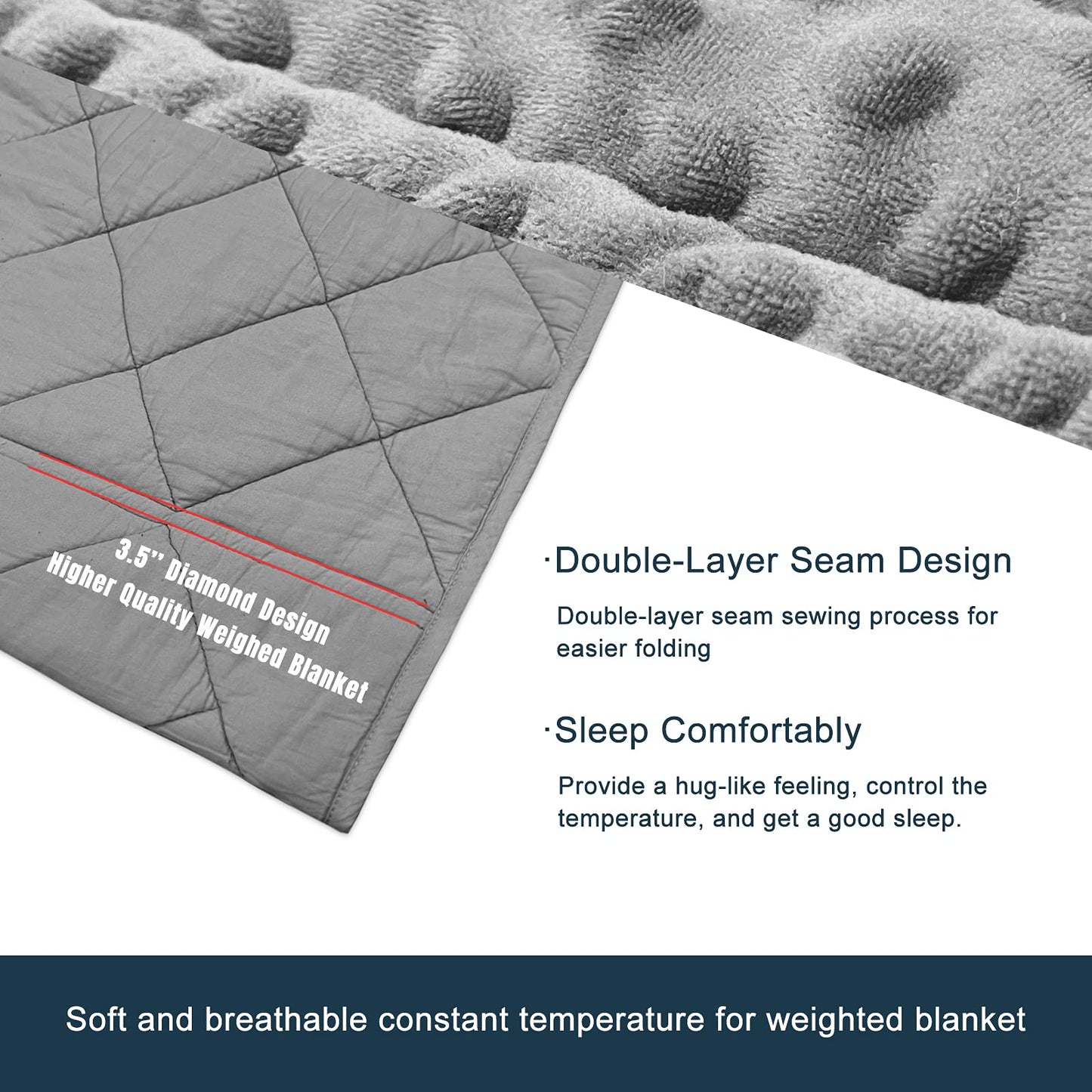 MAXTID Weighted Blanket for Kids 5lbs 36"x48" Cotton Kids Blanket for Boys & Girls Weighted Throw Blanket Children Bedding Gifts for 3 4 5 6 7 8+ Year Old Kid Small Weighted Comfort Blankets