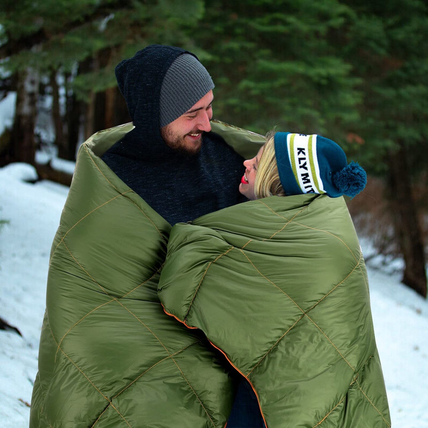 RICHHORSE Down Camping Blanket - Camp Blanket, Lightweight, Packable, Puffy, Wearable, Water Resistant, Backpacking Quilt for Outdoor Camping, Travel and Hiking