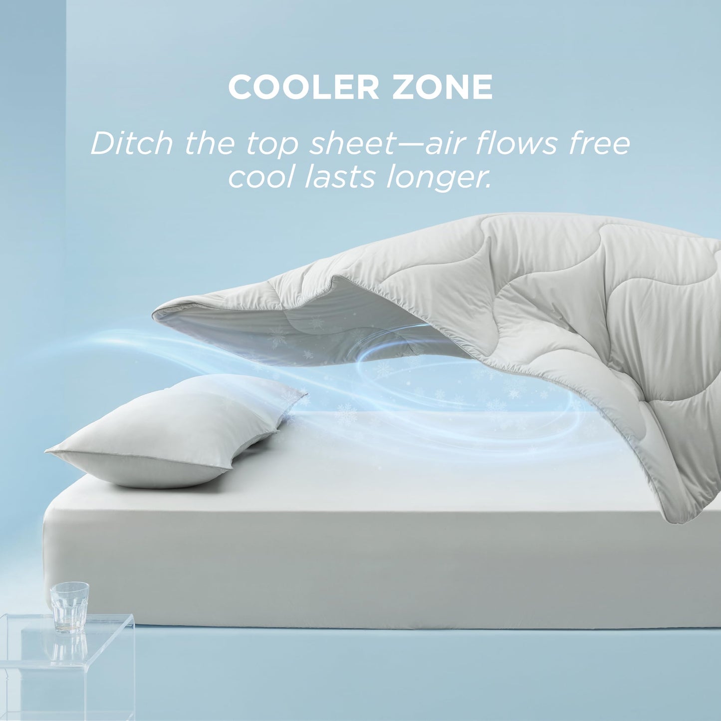 Bedsure Cooling Comforters Queen Size Set 4 Pieces, Grey Cooling Blanket for Hot Sleepers, Double-Sided Cool Tech Queen Bedding Set with Breathable Lightweight Comforter, Sheet & Pillowcases