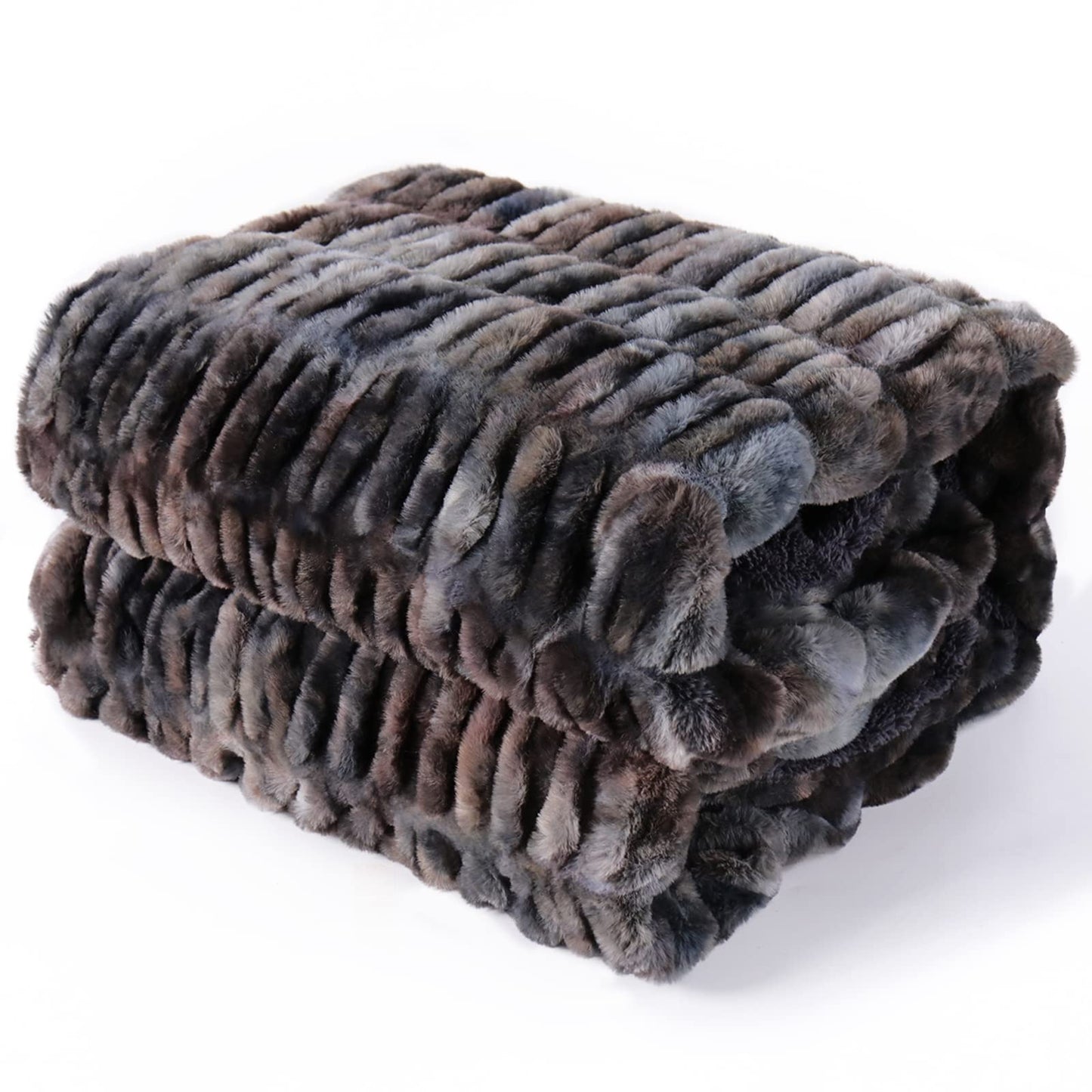 lifein Fall Throw Blanket for Couch-Soft Faux Fur Fuzzy Plush Black Throw Blanket,Cozy Winter Chunky Fluffy Furry Blanket,Comfy Sherpa Throws&Blanket for Bed,Sofa,Chair,Home Decor,Gift(Black,50*60'')