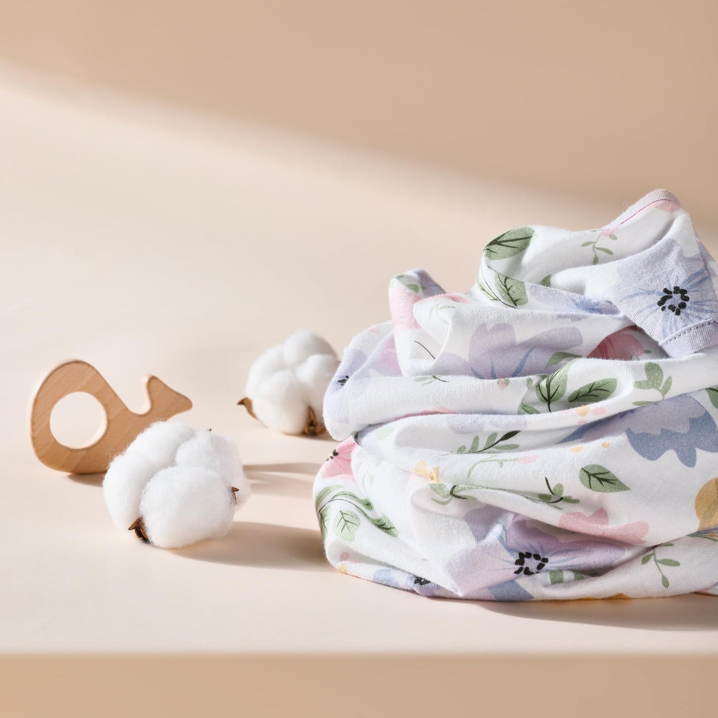 TILLYOU Sleep Sack 6-12 Months - 0.5 TOG Baby Wearable Blanket with 2-Way Zipper, Lightweight Cotton Summer Sleeping sack 2 Pack, Brilliant little flowers and purple