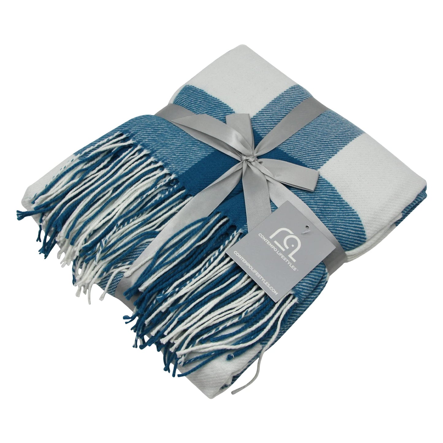 Blankets - Buffalo Plaid Throw Blanket - Decorative Checkered Blanket - Ultra-Soft - Lightweight & Indoor Outdoor Blanket - Ideal for Living Room, Couch, Travelling Good for All Seasons, Teal