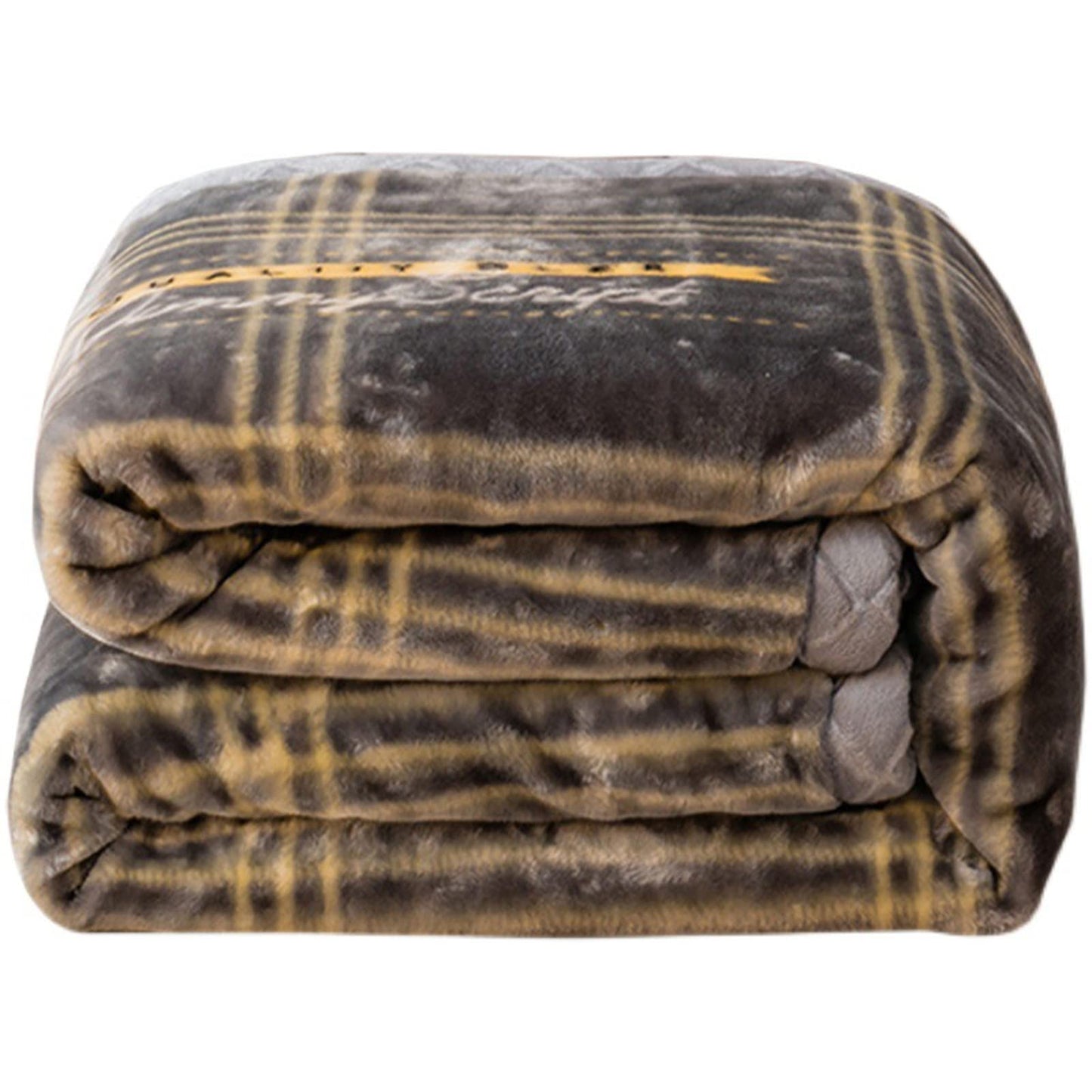 LGYKUMEG 9 Lbs Heavy Winter Fleece Plush Blanket 79"X91",Korean Mink Blanket,Silky Soft and Warm, 2 Ply Reversible Raschel Bed Blanket,Gray,200X230cm
