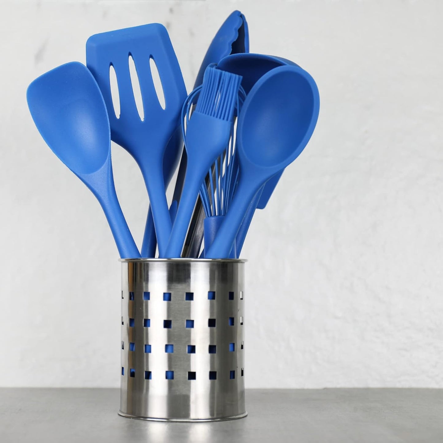 Chef Craft Premium Silicone Spaghetti/Pasta Fork, 11.5 inch, Blue