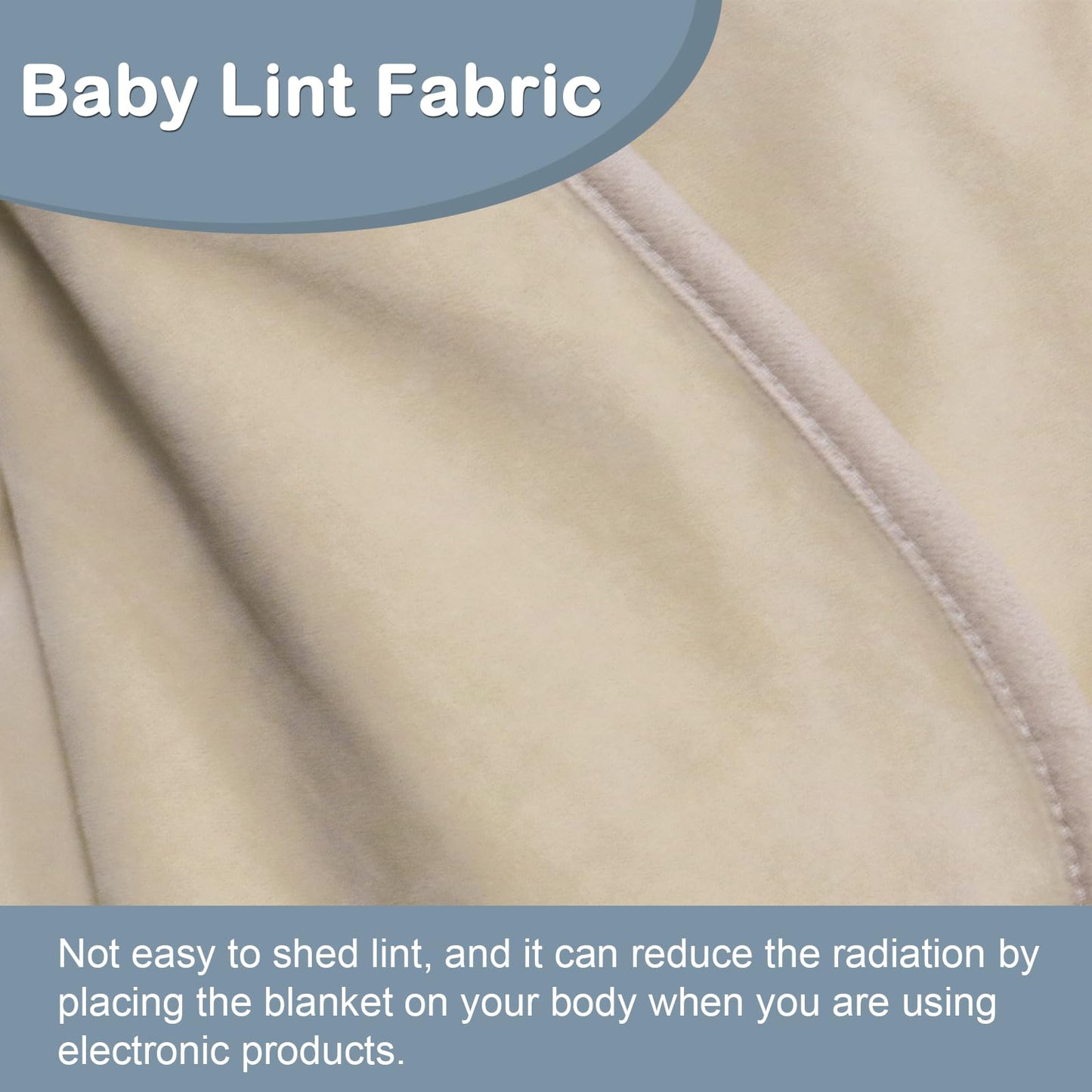 KABOUQI Faraday Protection Blanket, RF Shielding Blanket for Couch & Sofa 43.4x55.1in