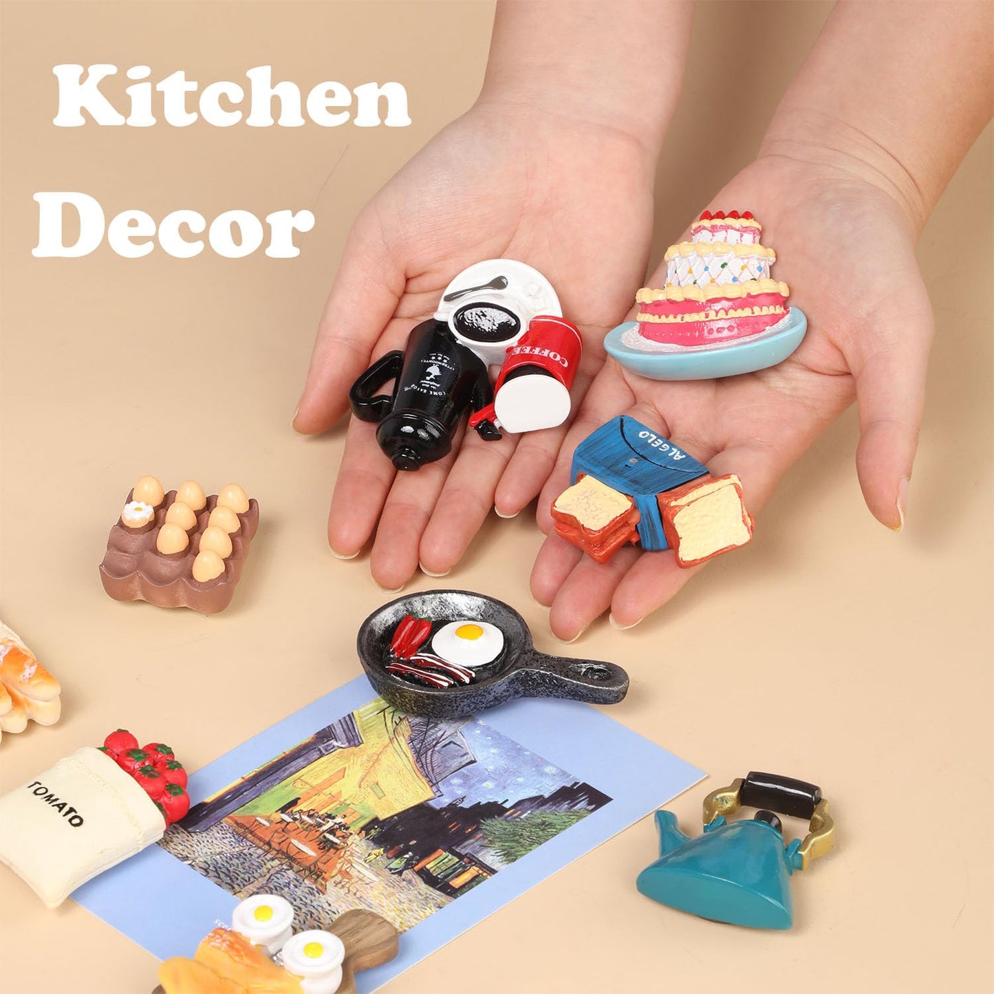 12pcs Food Fridge Magnets for Fridge Fun Cute Magnet Refrigerator Stickers for Kitchen Magnet Decorative Strong Resin Magnets Home Decor Office