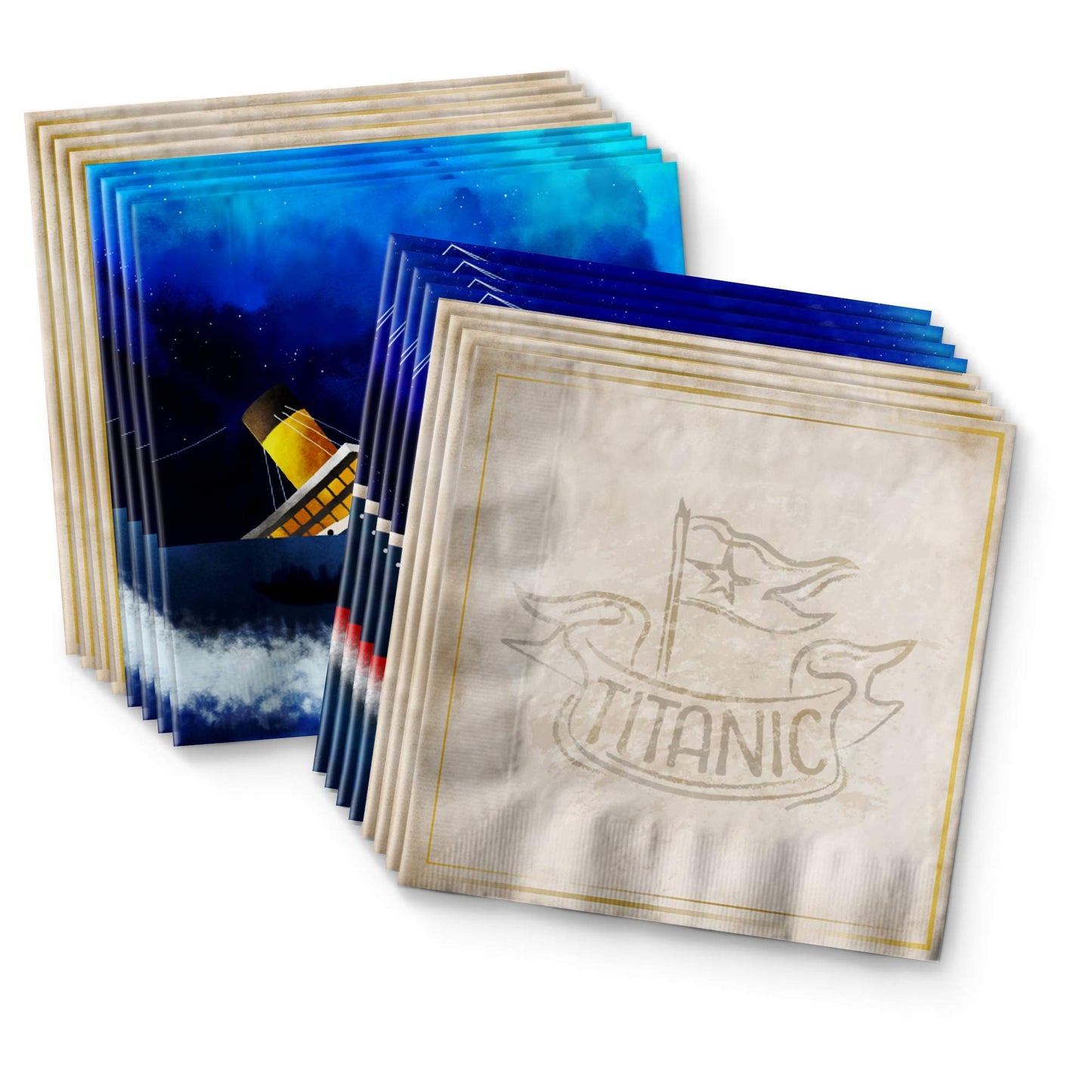 Titanic Birthday Party Supplies Set Plates Napkins Cups Tableware Kit for 16
