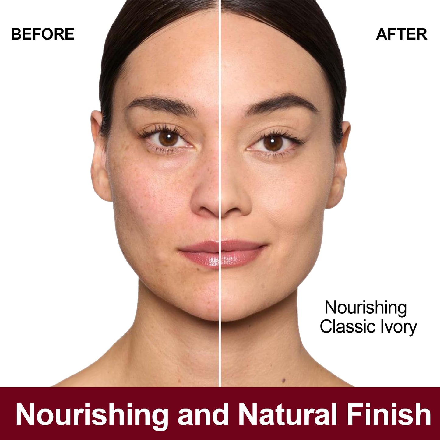 FV Dewy Foundation, Hydrating Formula & Medium Coverage, Waterproof, Long Lasting, Lightweight Liquid Foundation, Ideal For Dry/Combination Skin, 30g, Nourishing Classic Ivory