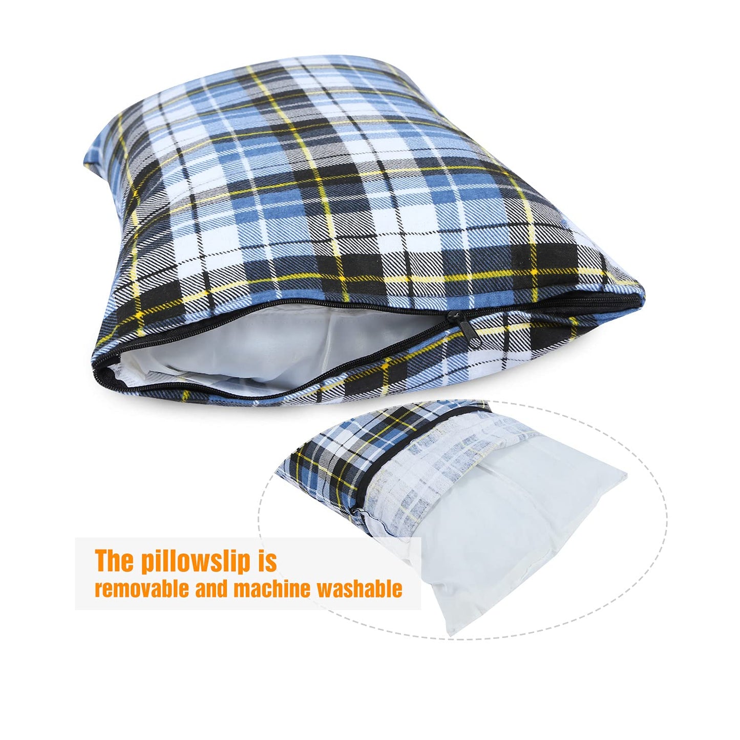 REDCAMP rc16031 Outdoor Camping Pillow Lightweight, 1 Count (Pack of 1), Blue and Grey