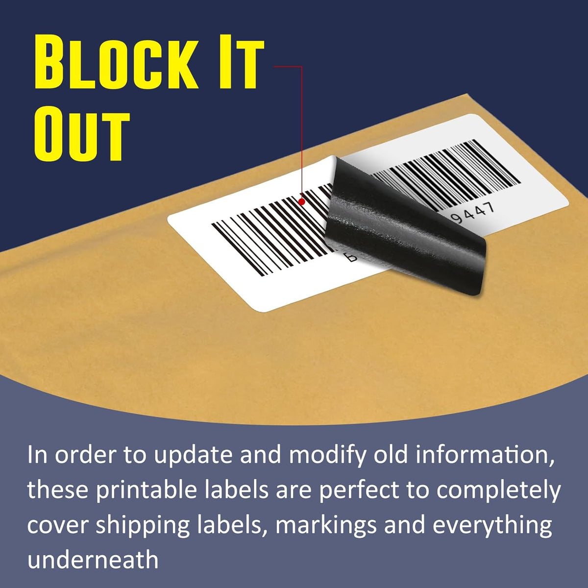 L LIKED 3" x 1" Direct Thermal Labels, Permanent Adhesive Barcode Shipping Label & Compatible with Rollo, Zebra and Other Desktop Printers (12 Rolls, 16800 Labels)