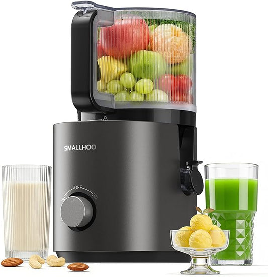 3-in-1 Juicer Machines, Cold Press Juicer 7“ Large Chute & 120oz – for Whole Vegetables & Fruits, High Juice Yield | Nut Milk | Natural Sorbet, Sliver