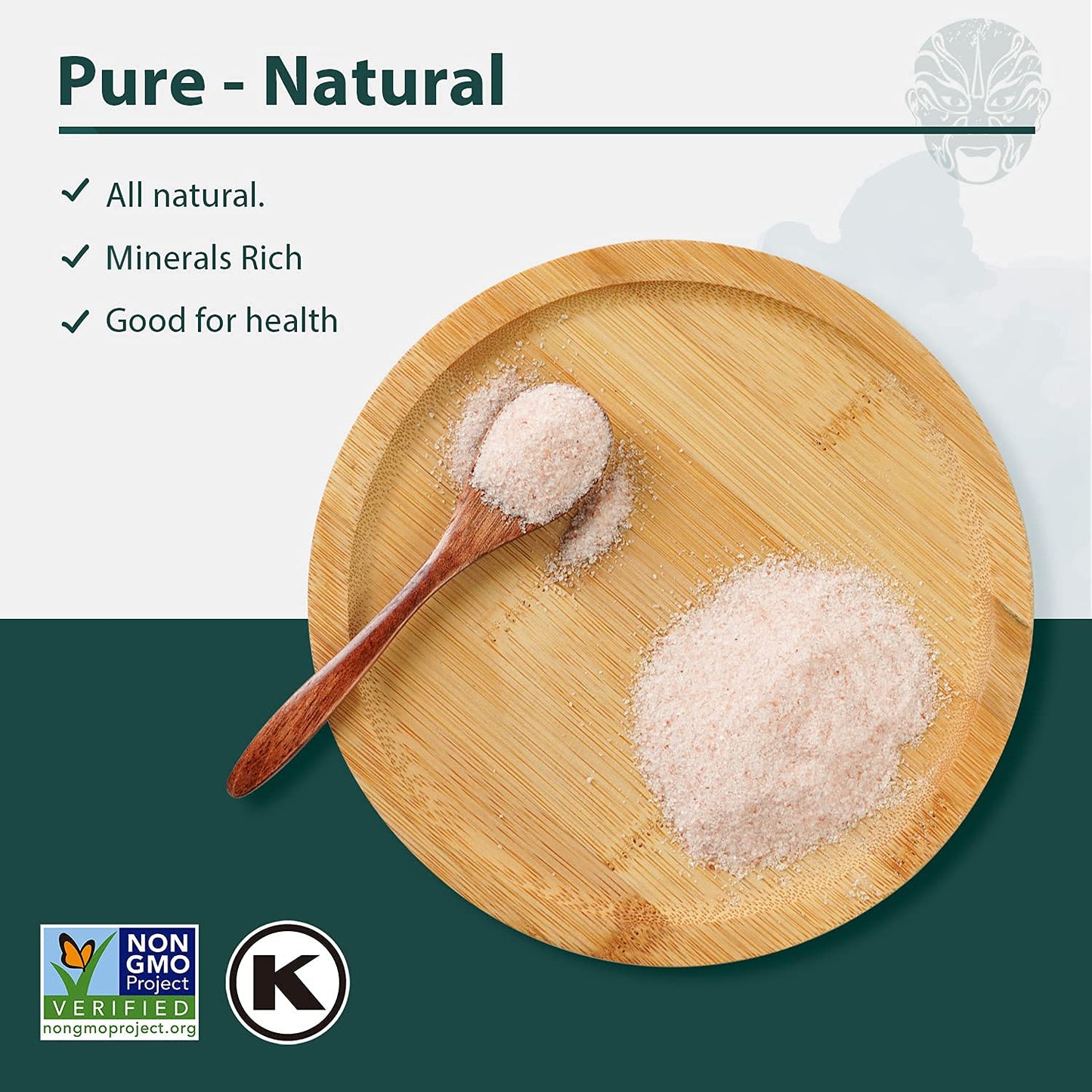 Soeos Himalayan Pink Salt, Fine Grain, 80oz (5 Pound), Non-GMO Himalayan Salt, Kosher Salt, Pink Himalayan Sea Salt Fine