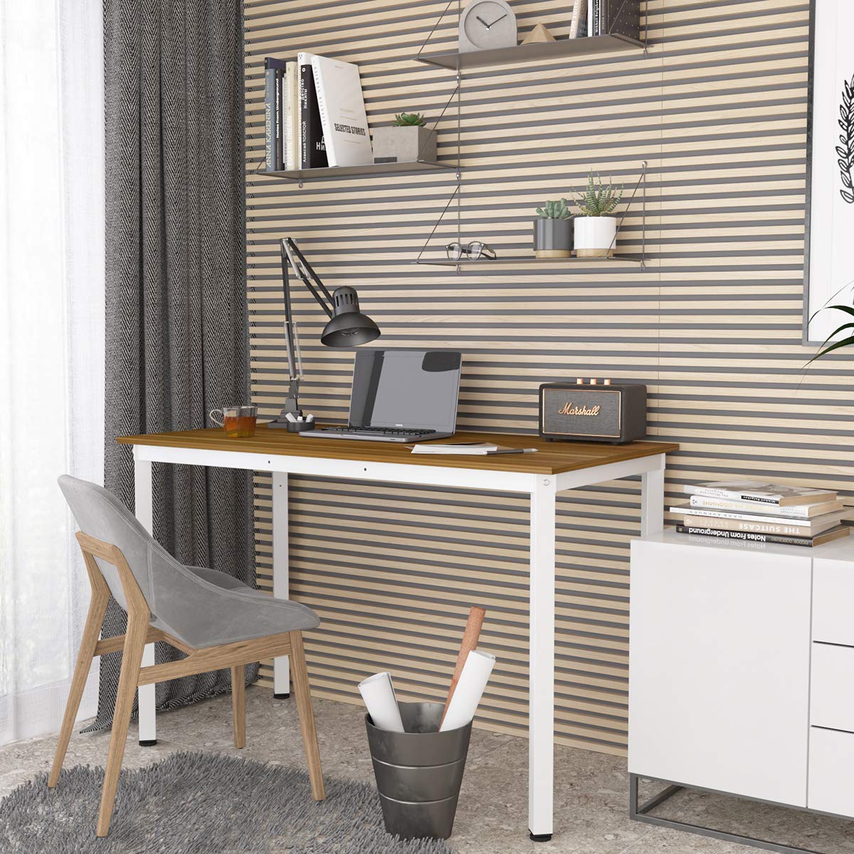 Weehom Computer Desk Home Office Writing Desk Study Laptop/Dining Table