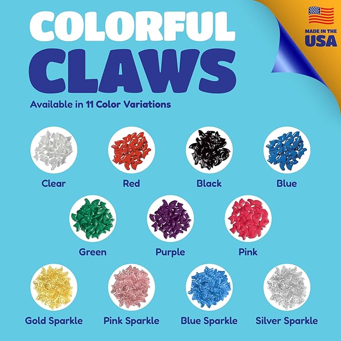 Soft Claws Cat Nail Caps for Large Cats – (40 Caps, Clear) - Made in USA - Veterinarian-Developed | Protects Furniture & Skin - Easy to Apply, Long-Lasting Anti-Scratch Soft Cat Claw Covers