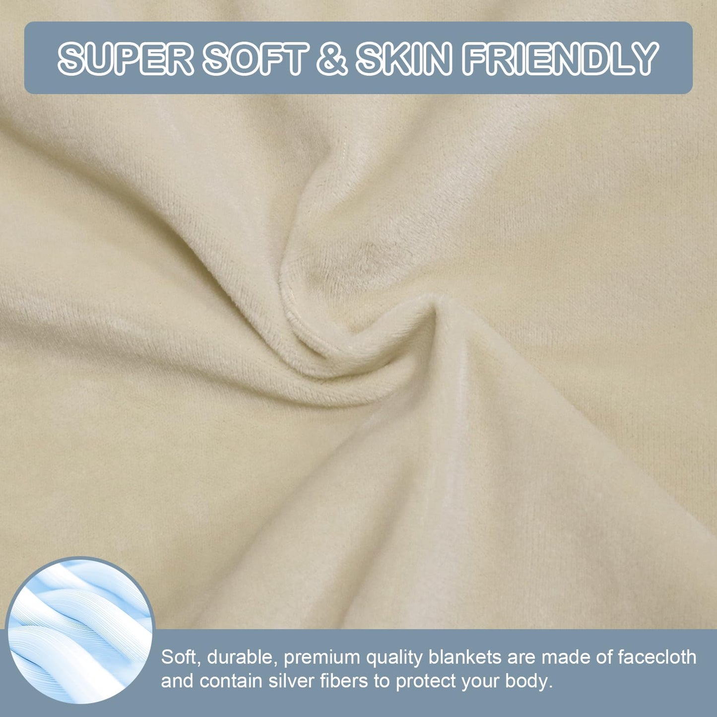 KABOUQI Faraday Protection Blanket, RF Shielding Blanket for Couch & Sofa 43.4x55.1in