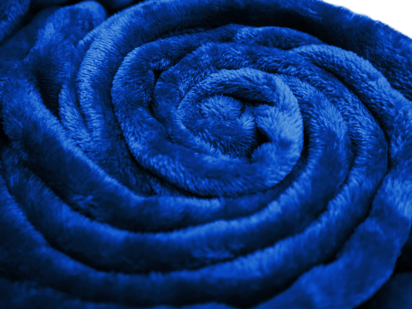 Ocomfly Queen Blanket and Pillow Set - Premium fleece blanket with 2 matching queen pillow shams. Cozy, plush, and stylish. Super soft blanket with decorative pillows for bed. Cobalt Queen blanket set