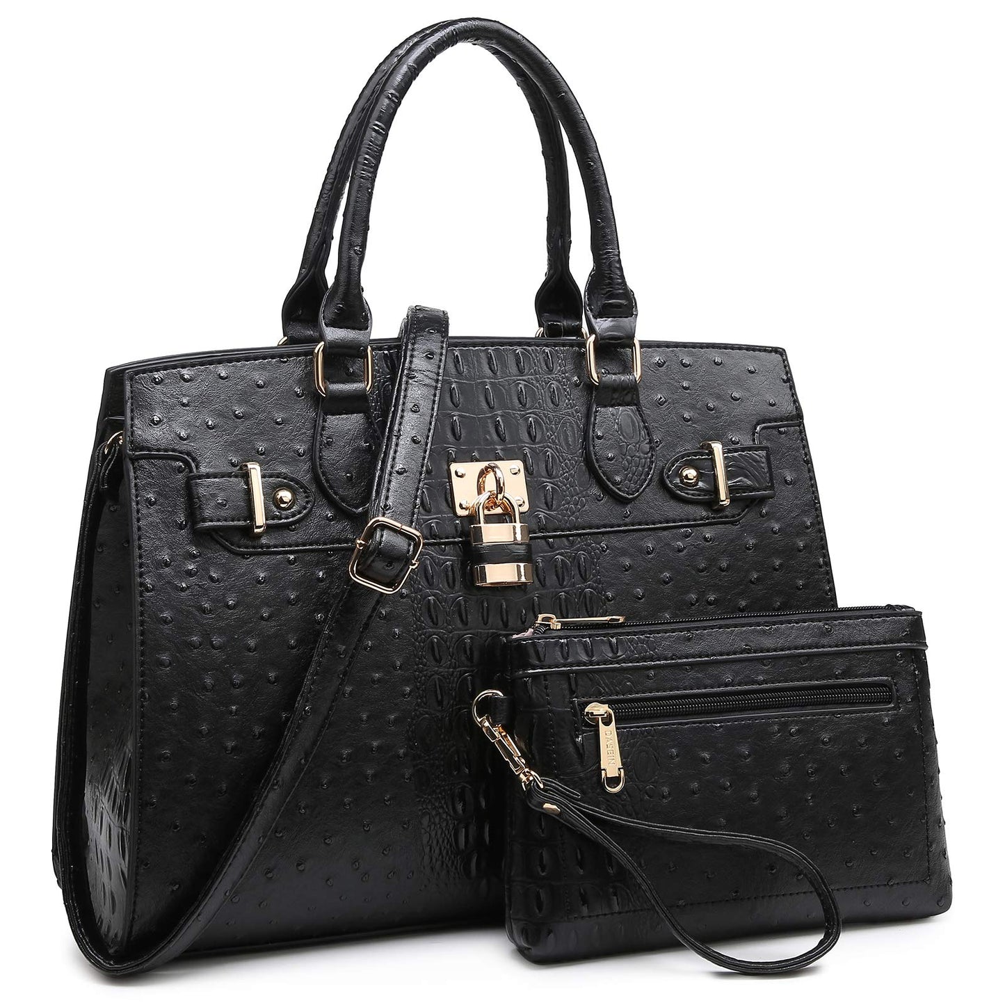 Dasein Women Handbags and Purses Ladies Shoulder Bag Top Handle Satchel Tote Work Bag with Wallet