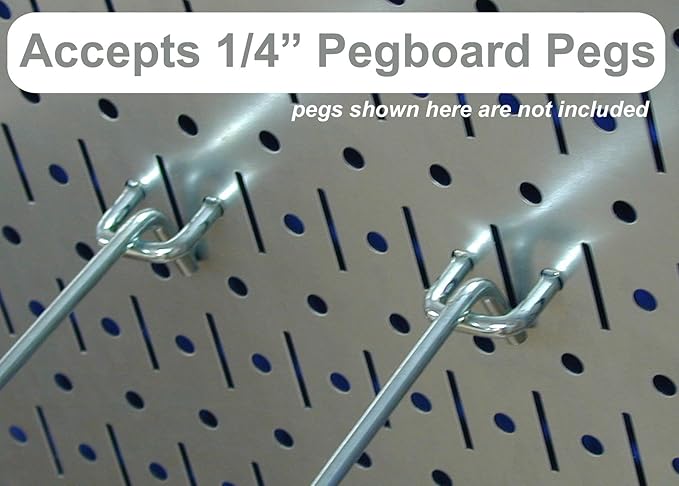 Wall Control Kitchen Pegboard Organizer Pots and Pans Storage Rack Organization Kit with White Pegboard and White Accessories