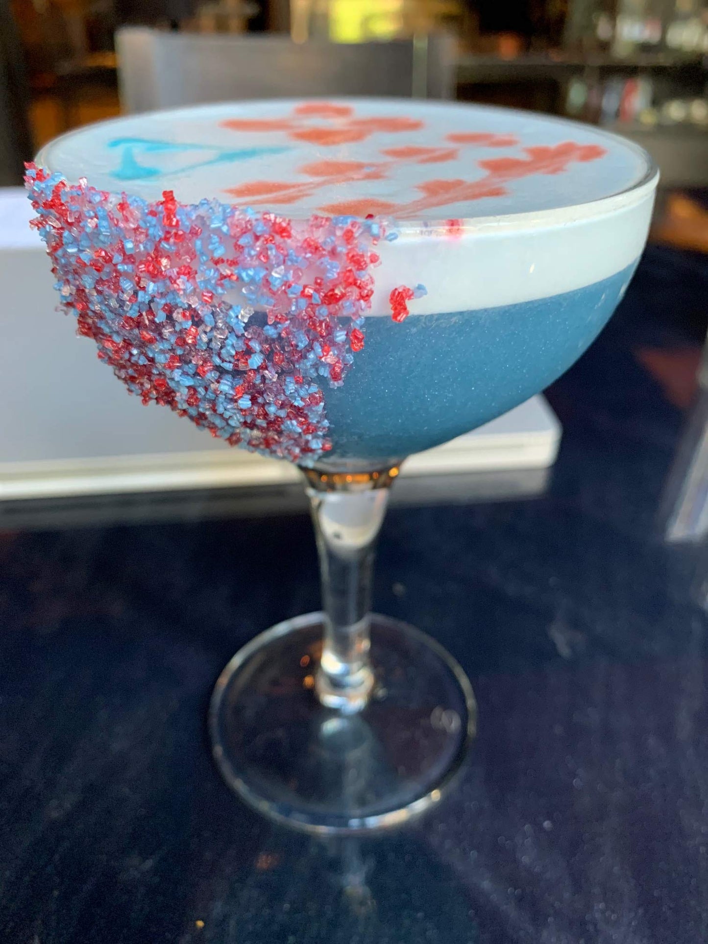 Snowy River Americas Cocktail Sugar - Kosher All Natural Red, White, and Blue Cocktail Rimmer and Coffee Rimmer (Americas, 1lb Bag)