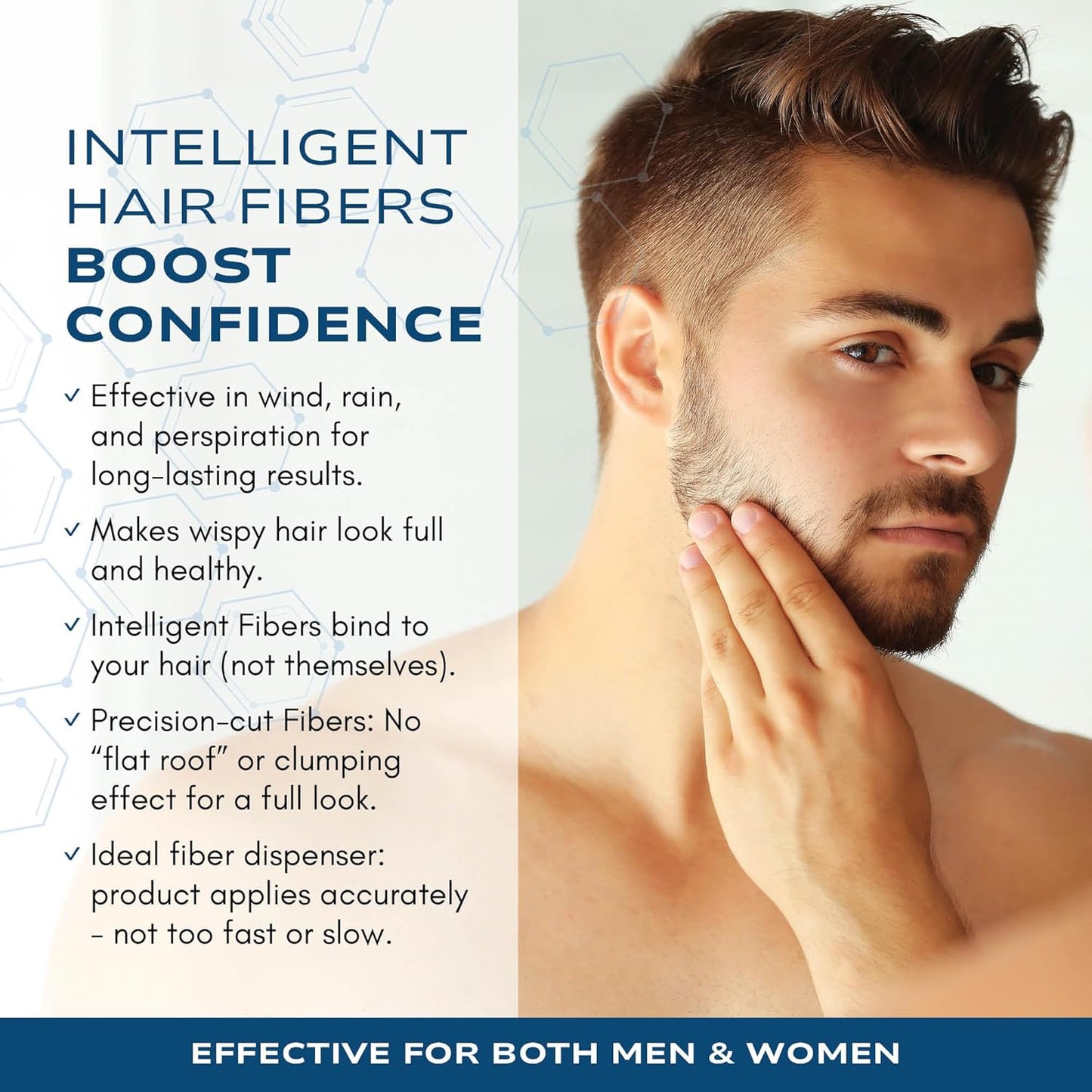 Intelligent Precision Hair-Volumizing Fibers (Light Blonde) | Undetectably Fill in Thinning Hair | 6 Shades Designed For Men or Women | 27.5g