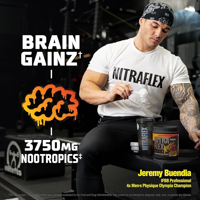 GAT SPORT Nitraflex KAOS Pre-Workout Powder (Peach Pineapple)