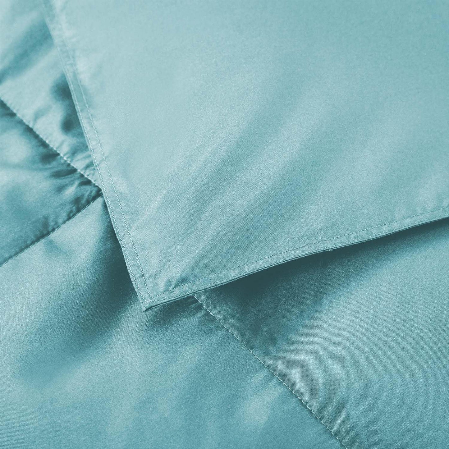 Dreamhood Down Throw Blanket Lightweight Throw Blanket Feather Down Fiber Throw for Couch, Soft Breathable Microfiber Fabric Small for Indoor and Outdoor Use, 50"X70", Sea Blue