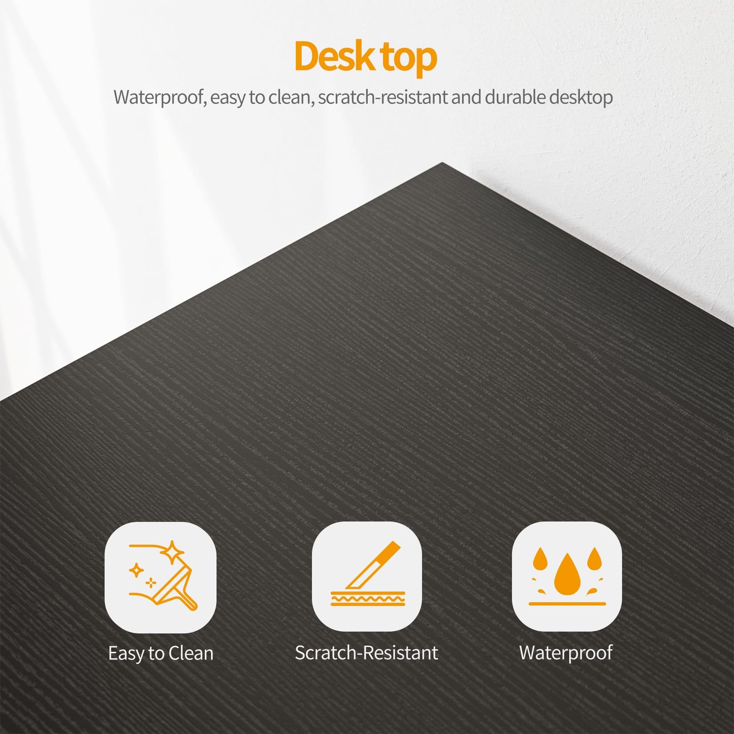 CubiCubi L Shaped Gaming Desk, 47 Inch Computer Desk with Monitor Stand, PC Gaming Desk, Corner Desk Table for Home Office Sturdy Writing Workstation, Black
