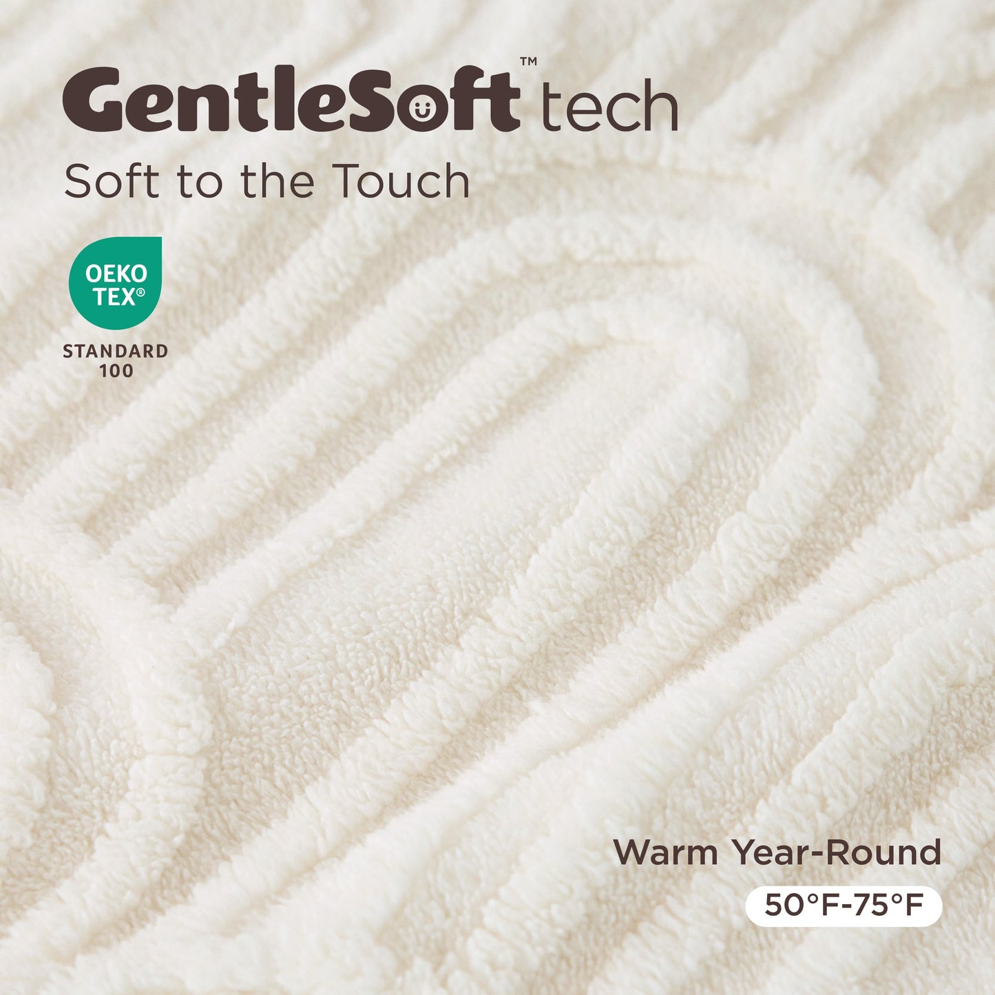 Bedsure Fleece Blanket Queen Size for Bed - Super Soft & Cozy, Fluffy Blankets for Women & Girls, Ideal for Sofa & Couch, White, 90x90 Inches