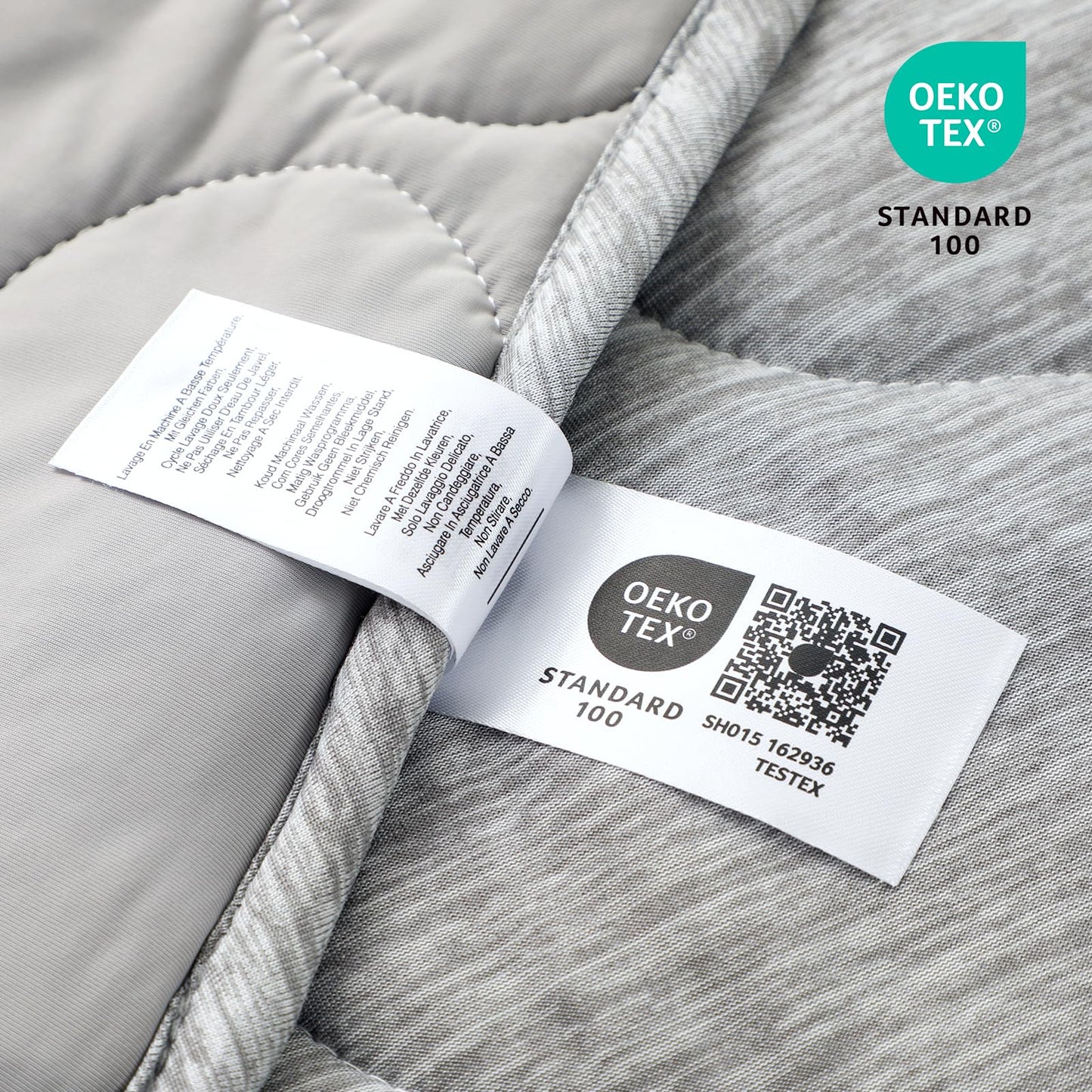 Cozy Bliss Double Side Cooling Blanket for Hot Sleepers, Q-Max>0.46 Lightweight Soft Breathable All Seasons Cooling Throw for Night Sweats (Charcoal Grey, 80"x90")