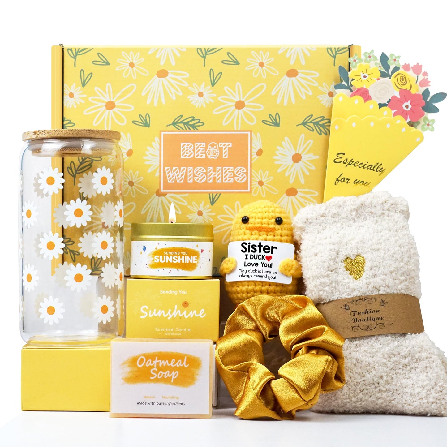 Gifts for Sister, Unique Sisters Birthday Gifts for Women, Best Friend Birthday Gift, Inspirational Gift Set Box, Christmas gifts for Sister