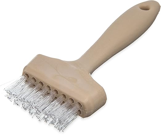 Carlisle FoodService Products 4011400 Wide Waffle Iron Brush, 7", Teflon (Pack of 12)