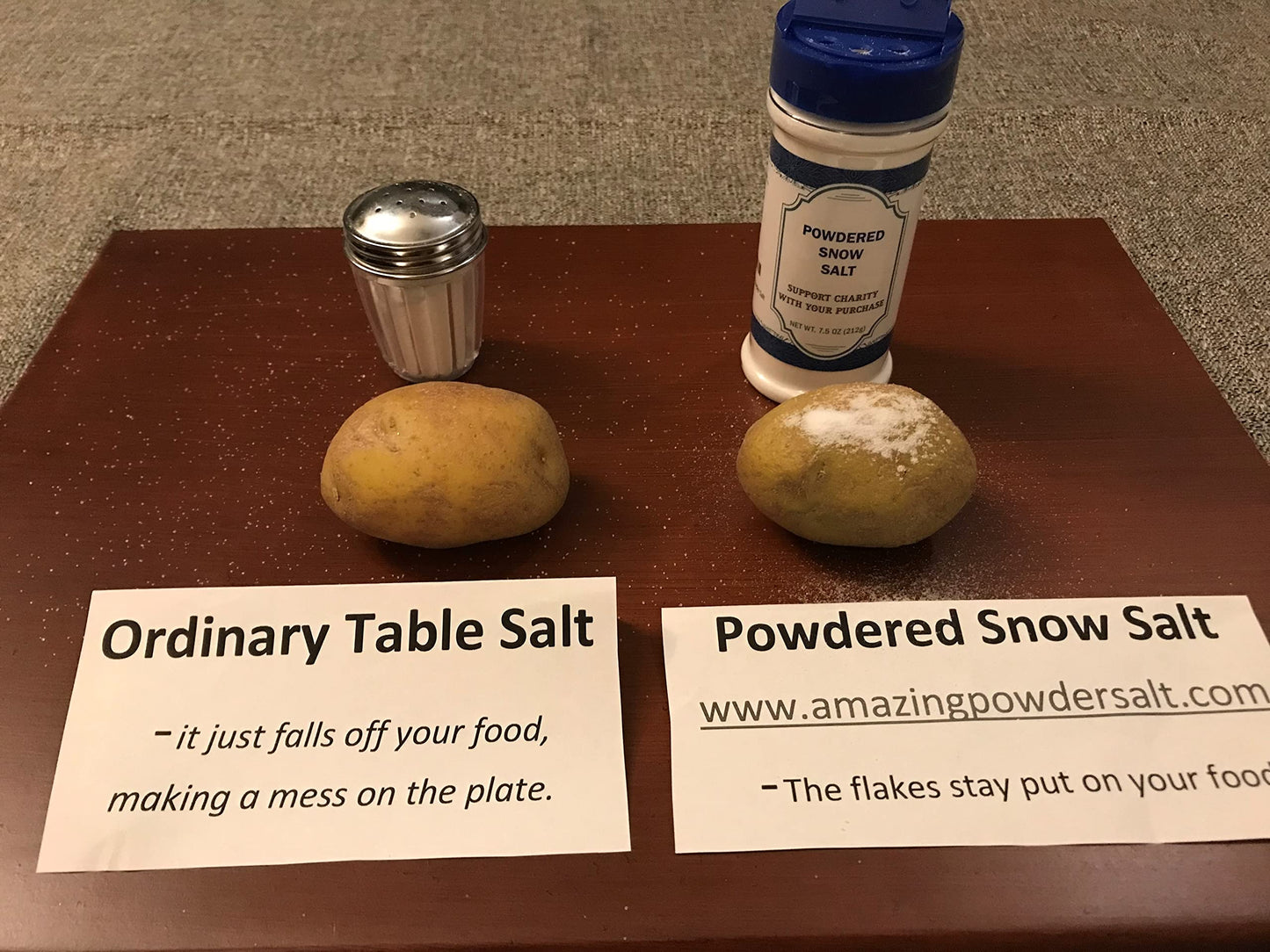 CCKM, Inc. Powdered Snow Salt Amazing Powder Salt, Blue, 1 bottle