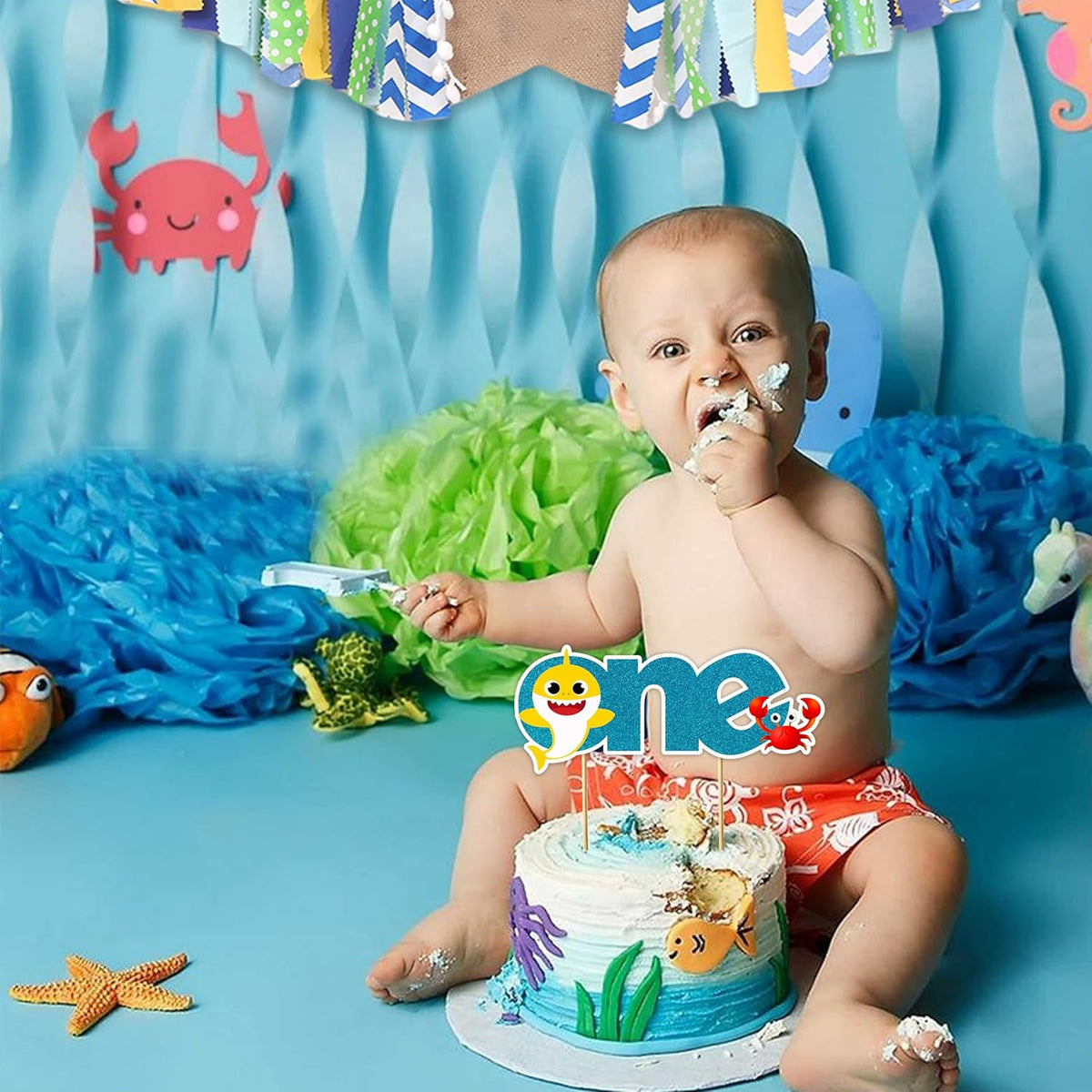 Seyal® Bby Shrk One Cake Topper