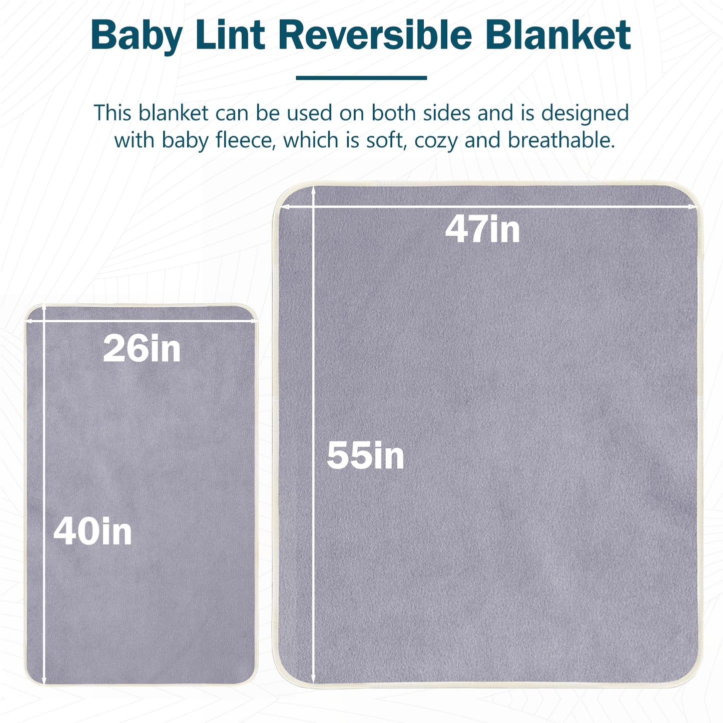 NIULAFR Faraday Blanket 26x40in for Beds Protection, Blanket for Pregnant and New Born Baby Two Sides Blanket