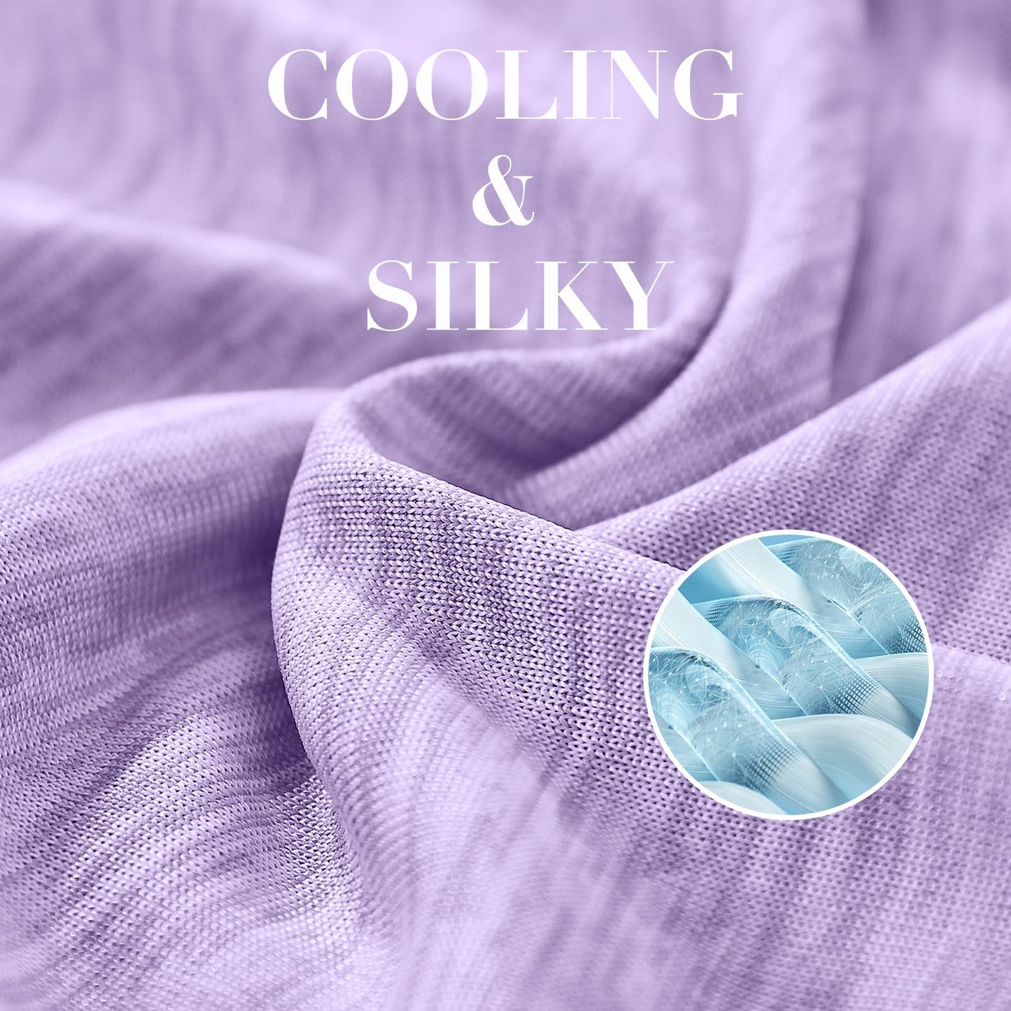 LUXEAR Cooling Blanket for Hot Sleepers Night Sweats Queen Size Cool Summer Blanket 79 X 86in Japanese Q-Max>0.5 Arc-Chill Cooling Fiber Keep Adults/Children Cool Soft Breathable All-Season-Purple