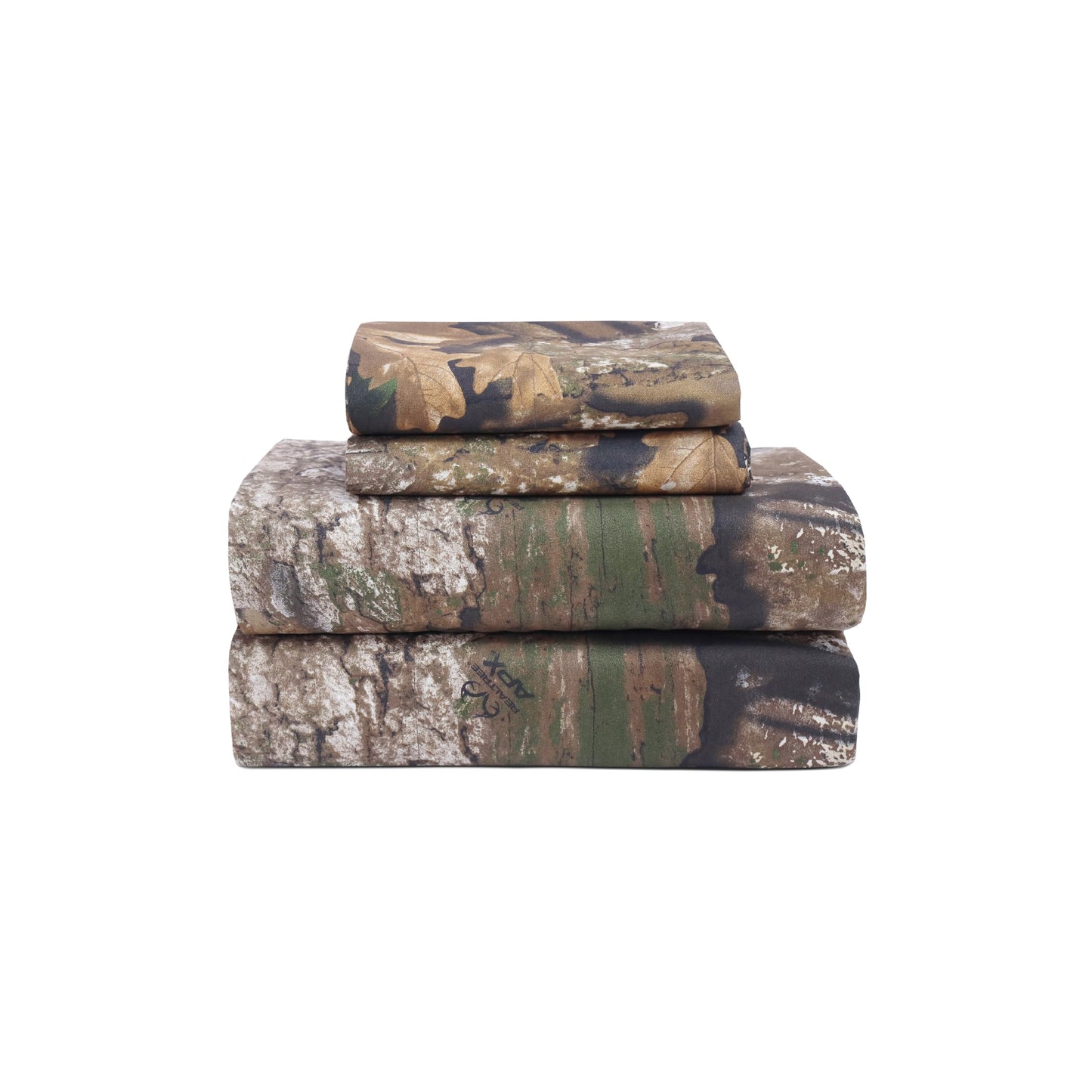 VISI-ONE Realtree APX Queen Camo 4 Piece Sheet Set – Lightweight, Cooling, Wrinkle-Free Microfiber 15" Deep Pockets Sheets, Unisex Rustic Western Farmhouse Style Made to Complement All Living Spaces