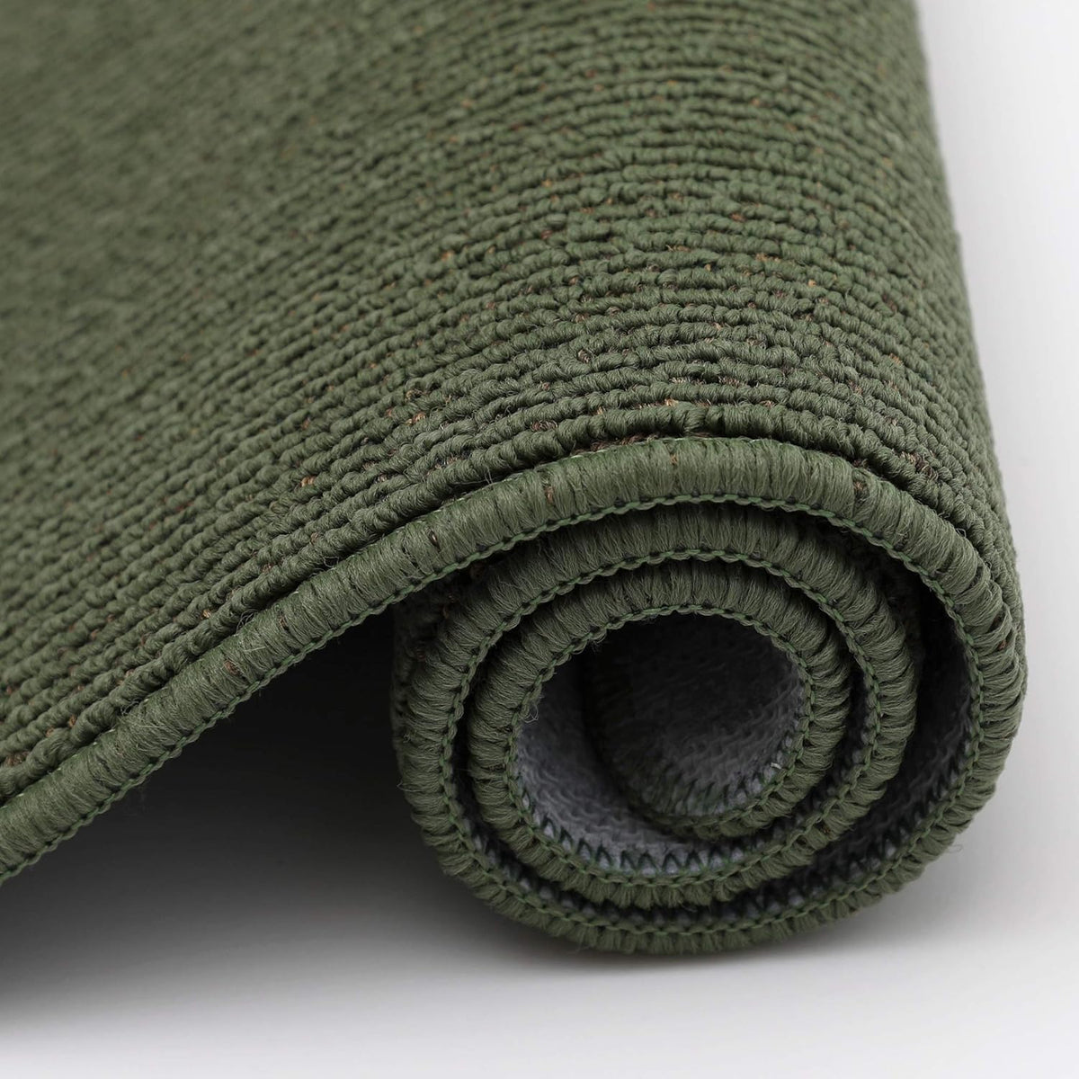 COSY HOMEER 24x35 Inch/24X60 Inch Kitchen Rug Mats Made of 100% Polypropylene Strip TPR Backing 2 Pieces Soft Kitchen Mat Specialized in Anti Slippery and Machine Washable,Green