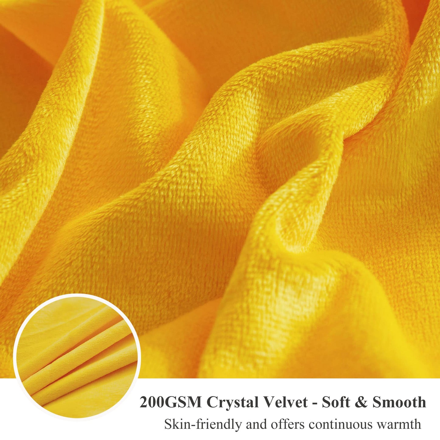 XeGe Luxury Faux Fur Throw, Yellow Soft 50x60 Fluffy Bed Blanket, Cozy Shaggy Plush Decorative Couch Throw, Cute Furry Fuzzy Lap Blanket for Kids Women Men Teen Girls Yellow