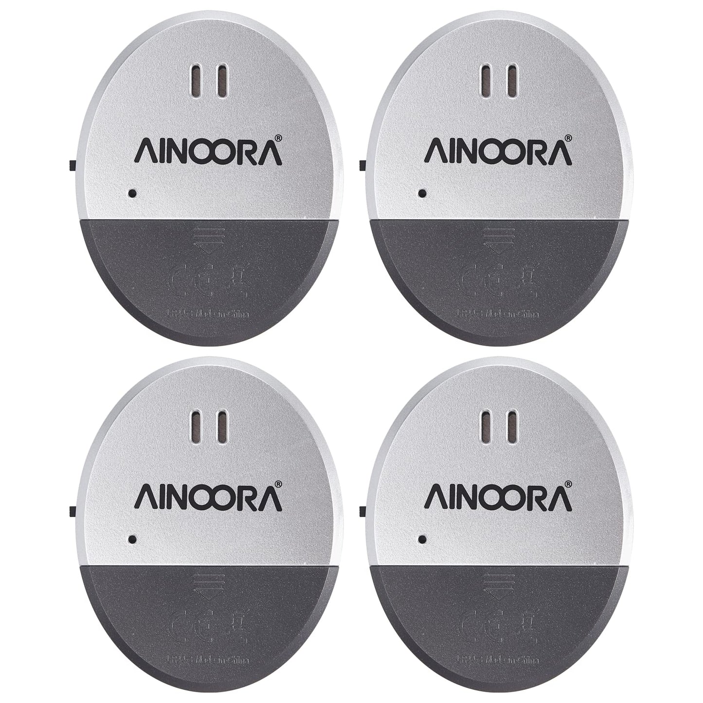 Window Alarm Sensors 4 Pack, Glass Break Sensor 130DB Loud Window Vibration Alarms, Burglar Intruder Entry Detector for Indoor Home Office Apartment & RV Security