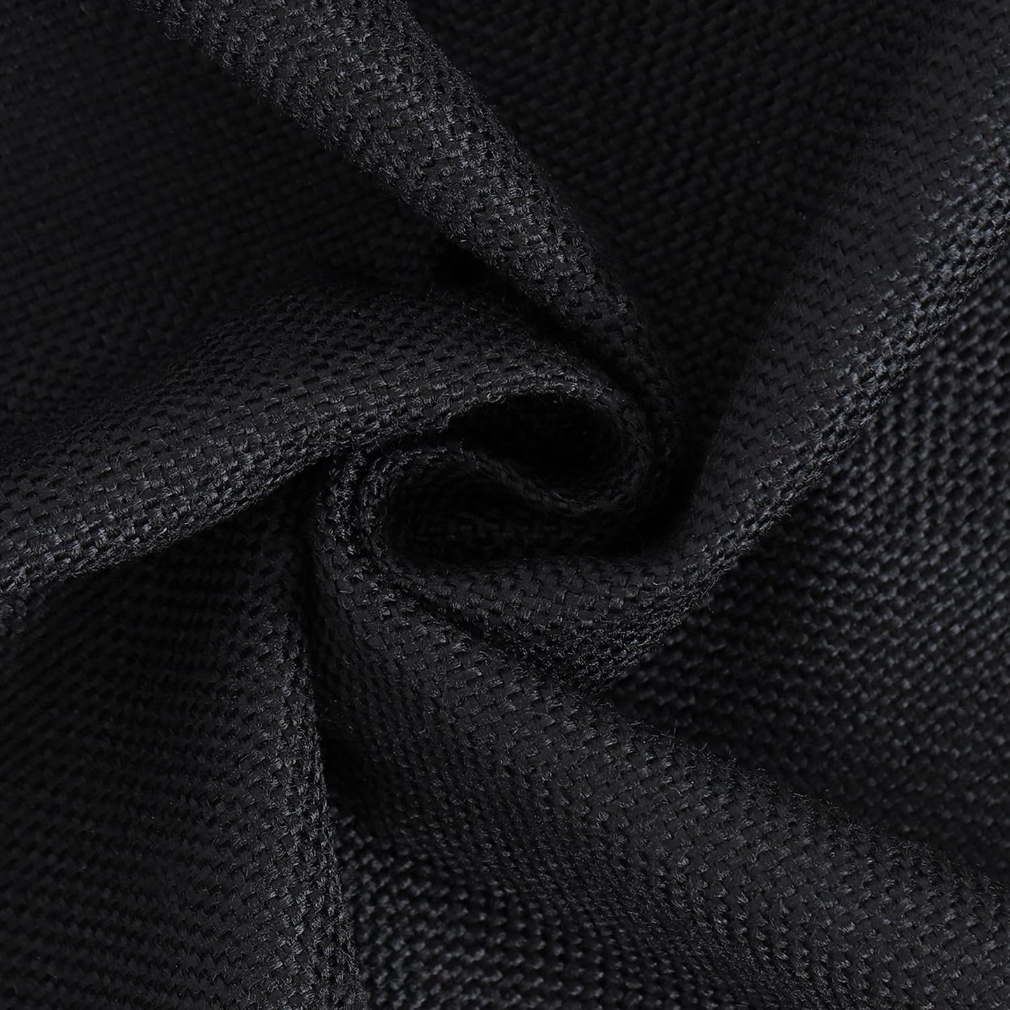 MADIZZ Set of 2 Linen Throw Pillow Covers with Broad Edge Soft Boho Decorative Pillow Cases for Sofa Bedroom Modern Pillow Shell 18x18 Inch Black