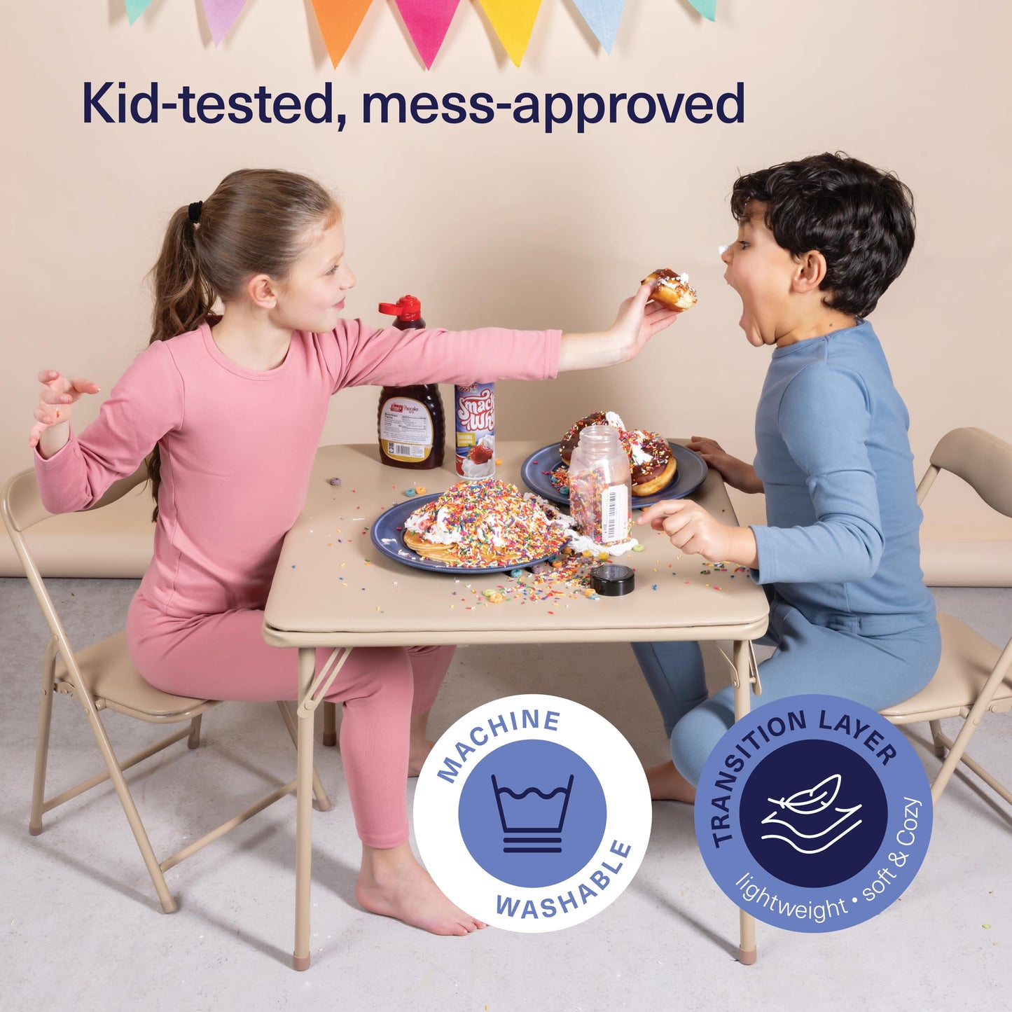 Thermal Underwear for Kids Thermals Top and Bottom Set Boys Thermal Set Kids Long Underwear Base Layer Pajamas (Navy - 6)